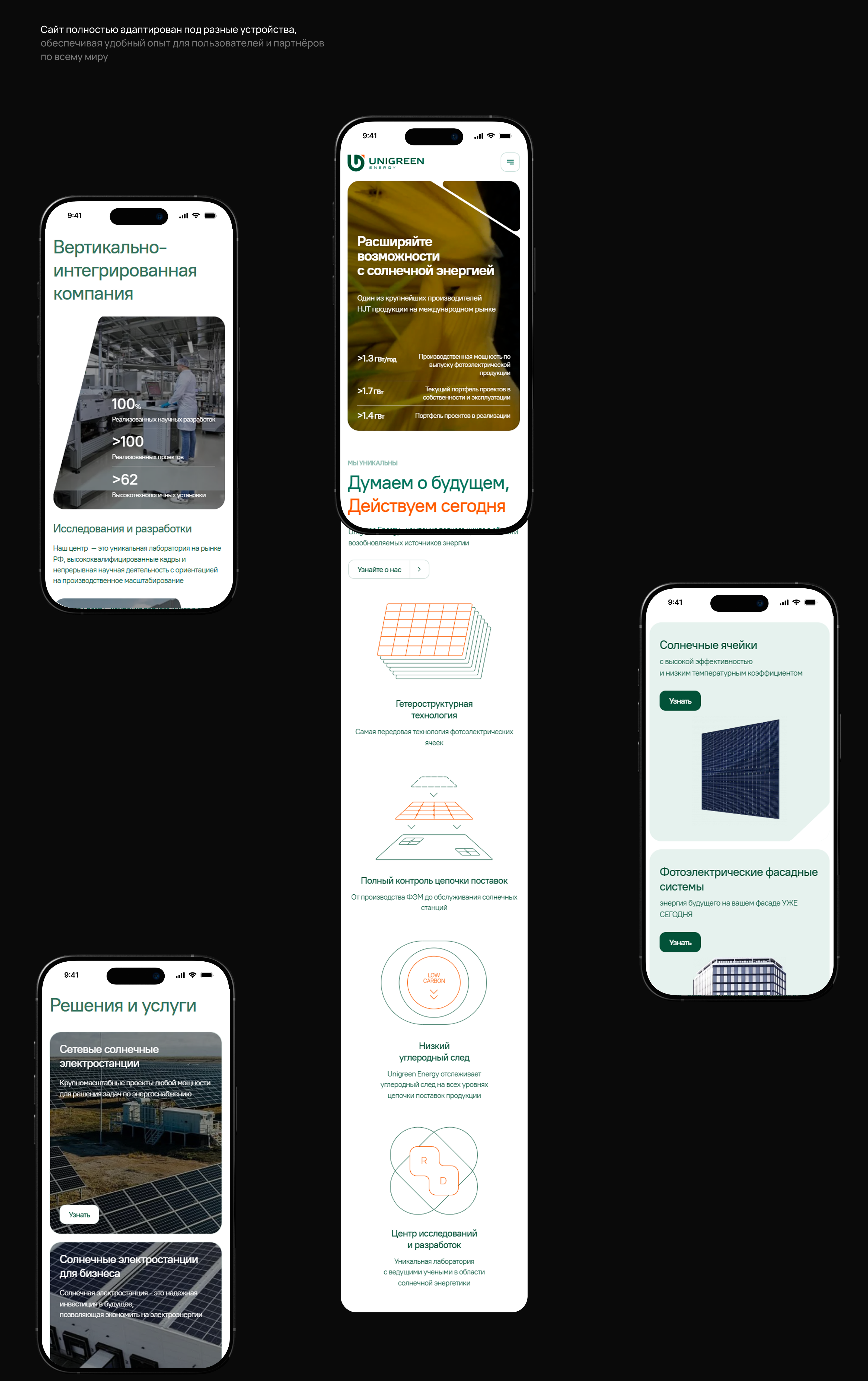 Мультиязычный кастомизированный сайт Unigreen — Изображение №6 — Интерфейсы, Графика на Dprofile