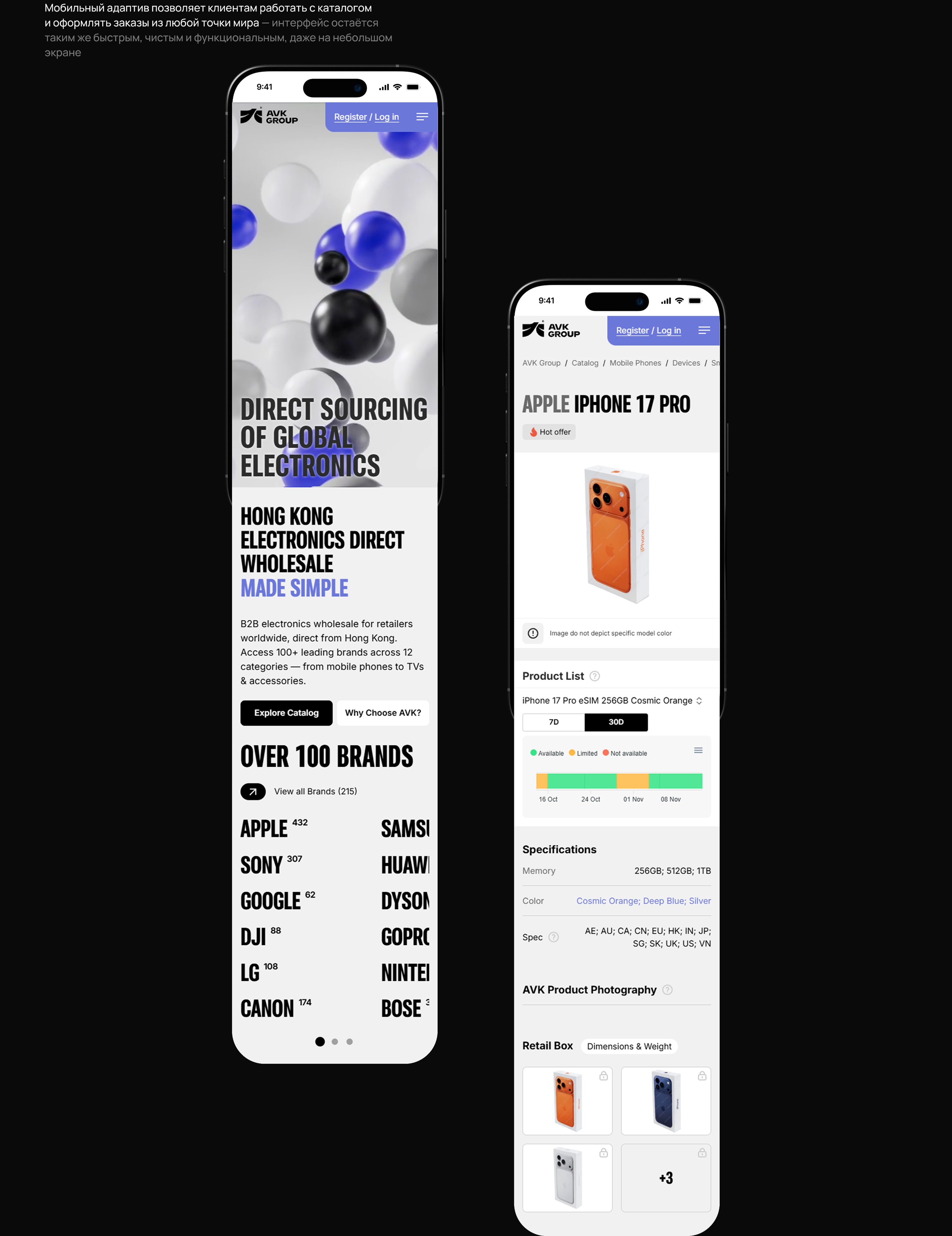 AVK Group Интернет магазин из Гонконга — Изображение №4 — Интерфейсы, Анимация на Dprofile