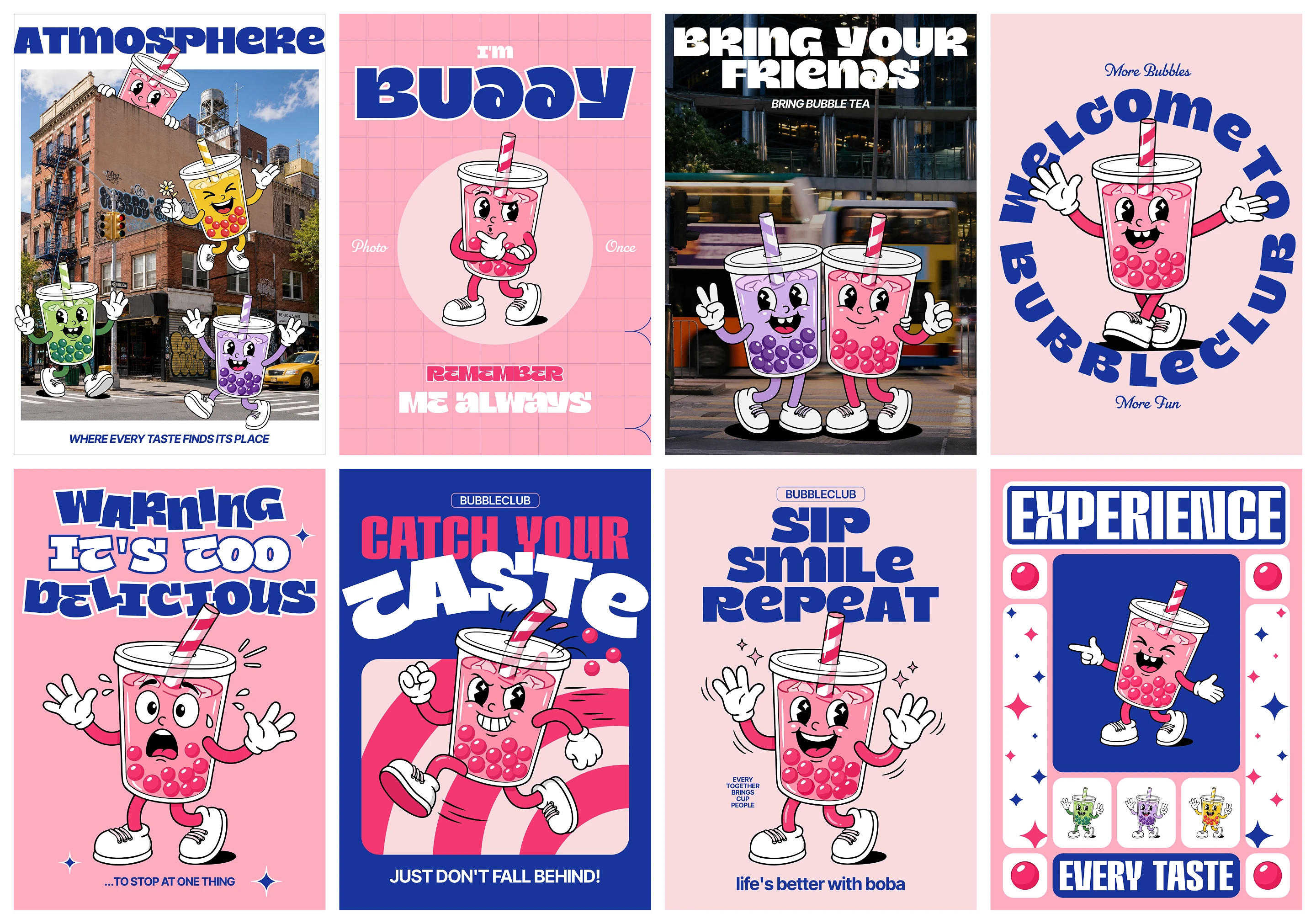 BubbleClub: Mascot Buddy [illustrations, branding] — Изображение №9 — Брендинг, Иллюстрация на Dprofile