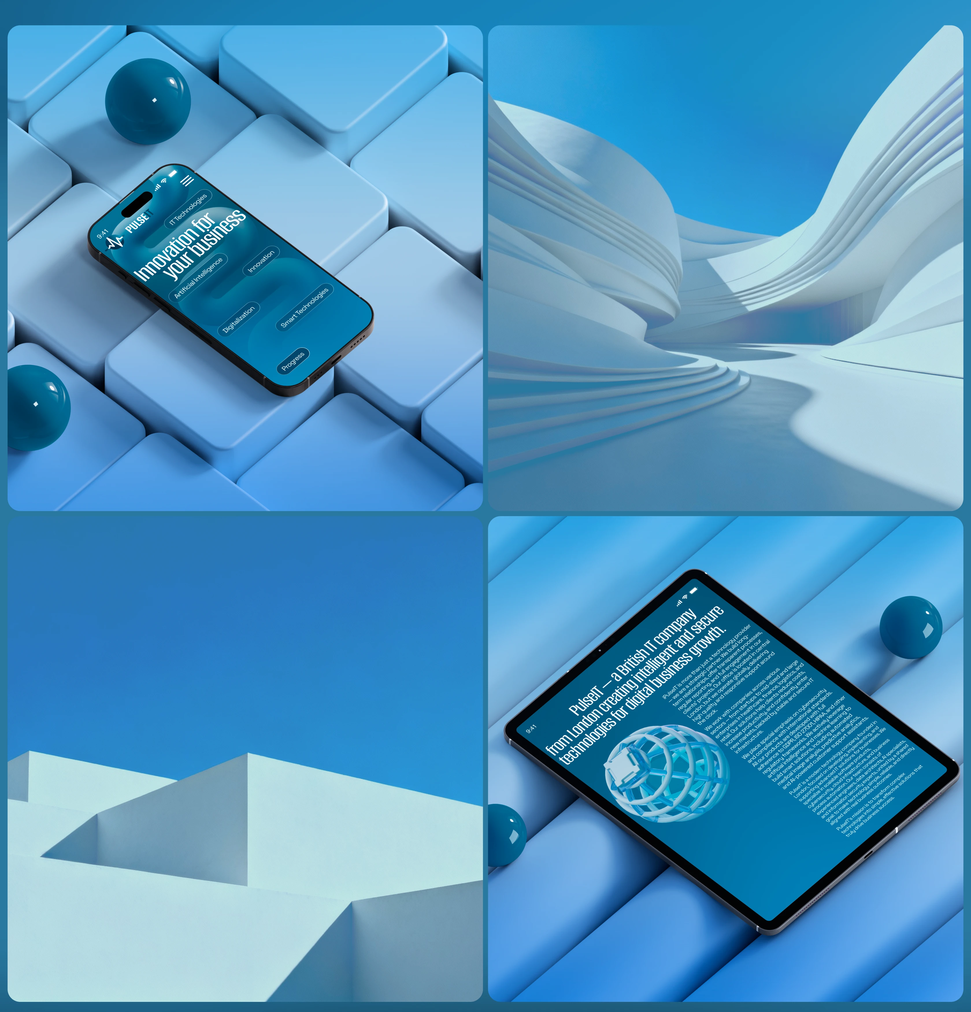 PulseIT [Corporate website] — Изображение №8 — Интерфейсы, Брендинг на Dprofile