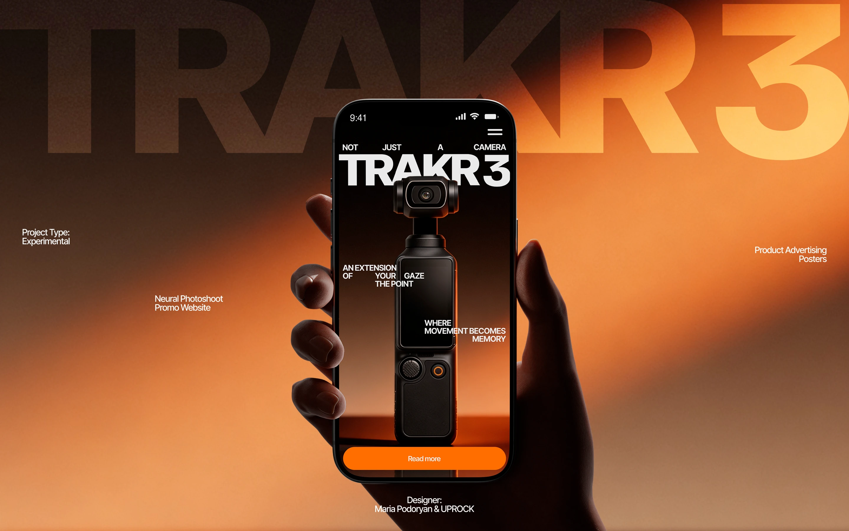 TRAKR 3 [Neural Photoshoot; PromoSite] — Изображение №1 — Интерфейсы, Нейро на Dprofile