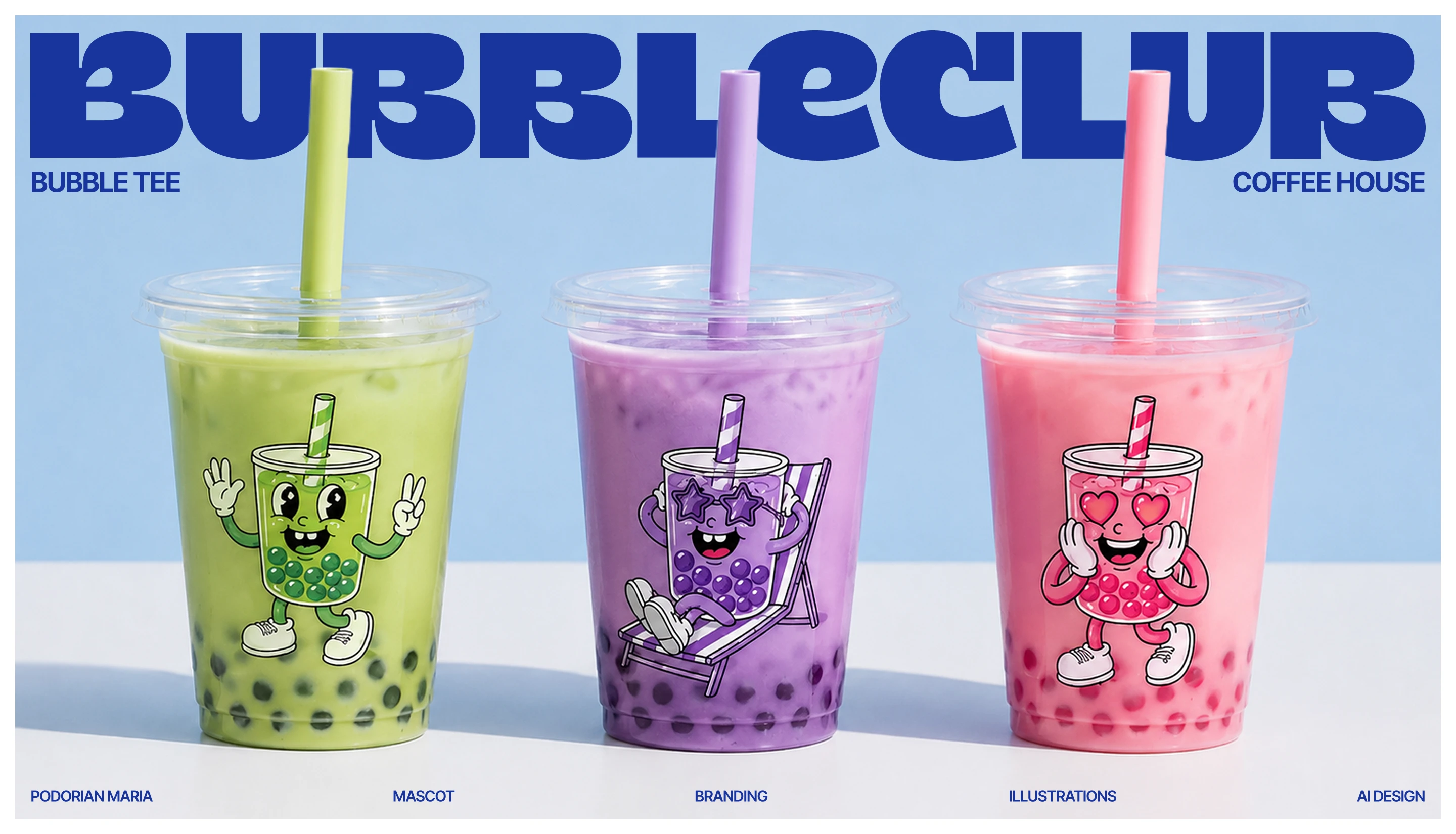 BubbleClub: Mascot Buddy [illustrations, branding] — Изображение №1 — Брендинг, Иллюстрация на Dprofile