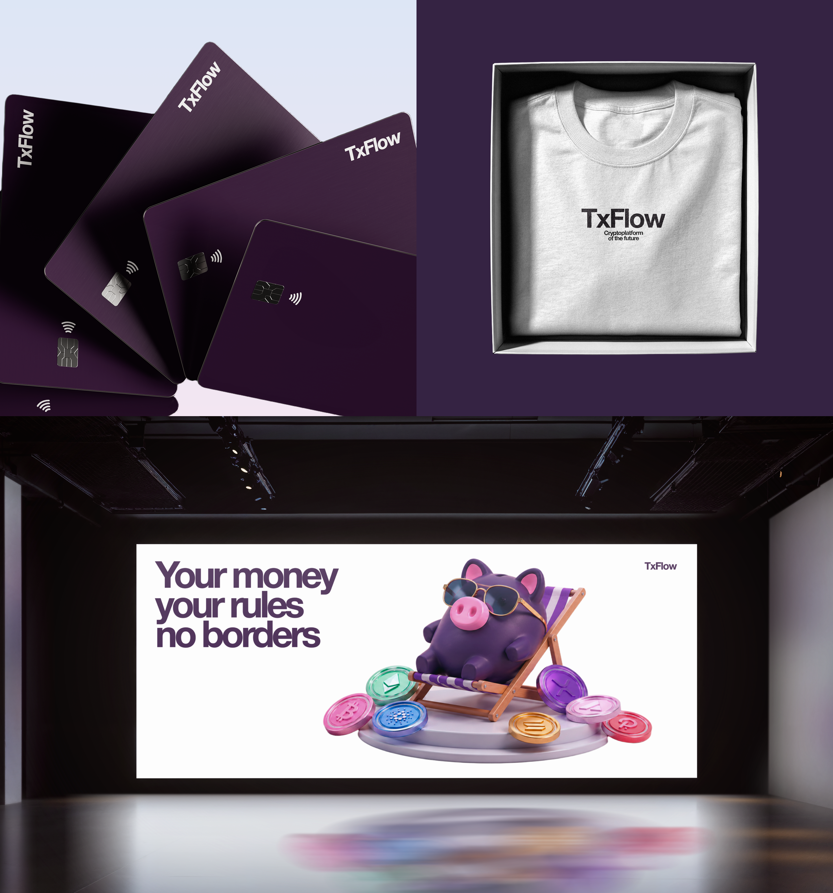TxFlow [Cryptoplatform] — Изображение №6 — Интерфейсы, Иллюстрация на Dprofile