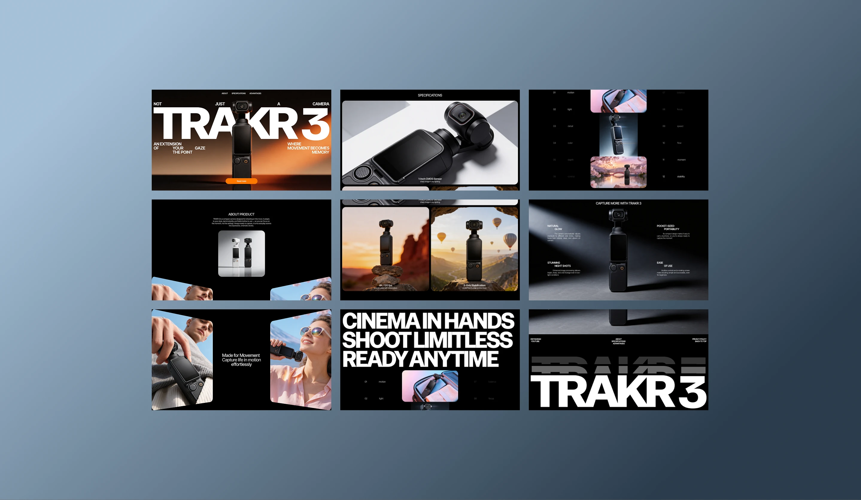 TRAKR 3 [Neural Photoshoot; PromoSite] — Изображение №9 — Интерфейсы, Нейро на Dprofile