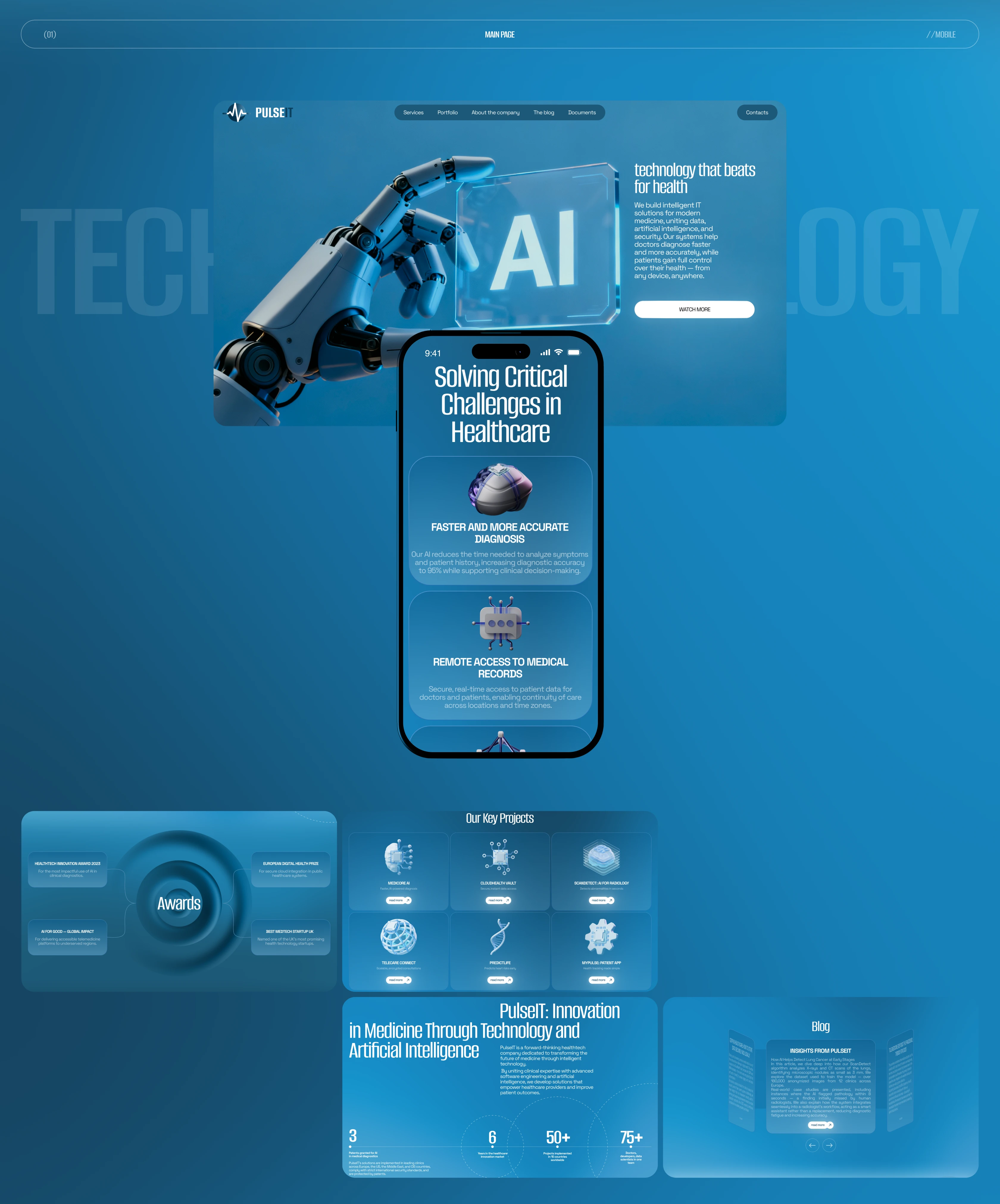 PulseIT [Corporate website] — Изображение №3 — Интерфейсы, Брендинг на Dprofile