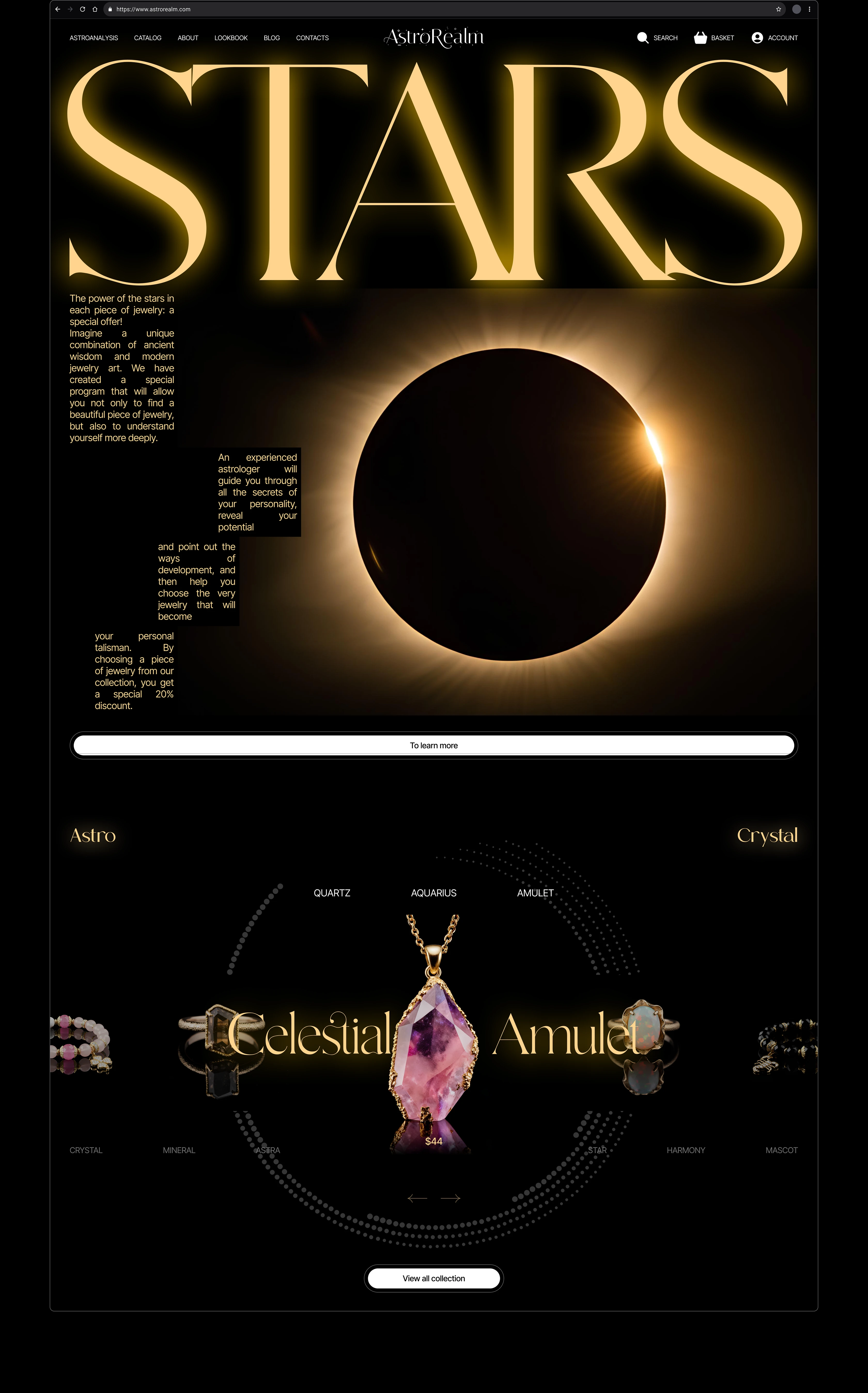AstroRealm [E-commerce] — Изображение №3 — Интерфейсы, Брендинг на Dprofile