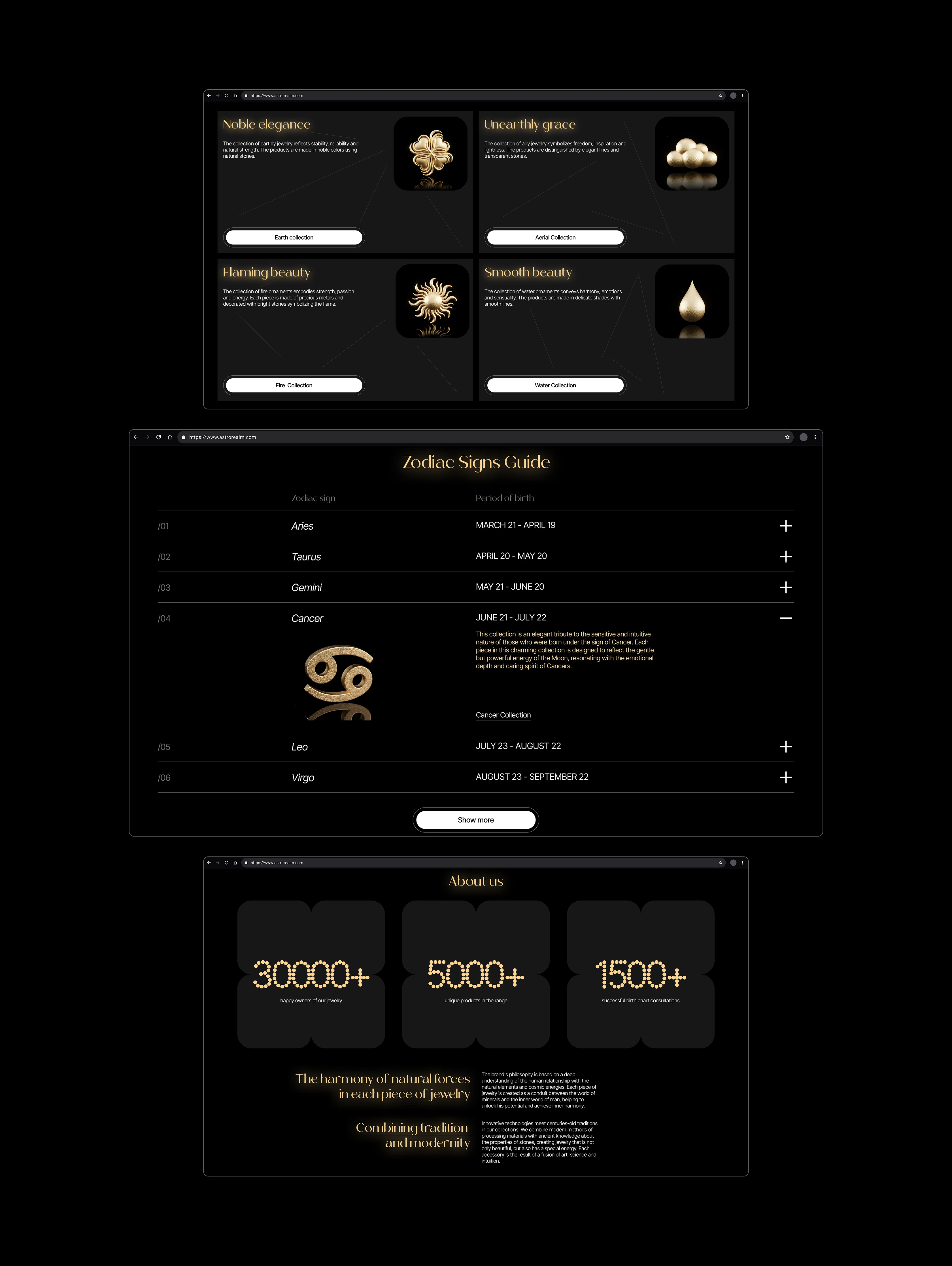 AstroRealm [E-commerce] — Изображение №5 — Интерфейсы, Брендинг на Dprofile