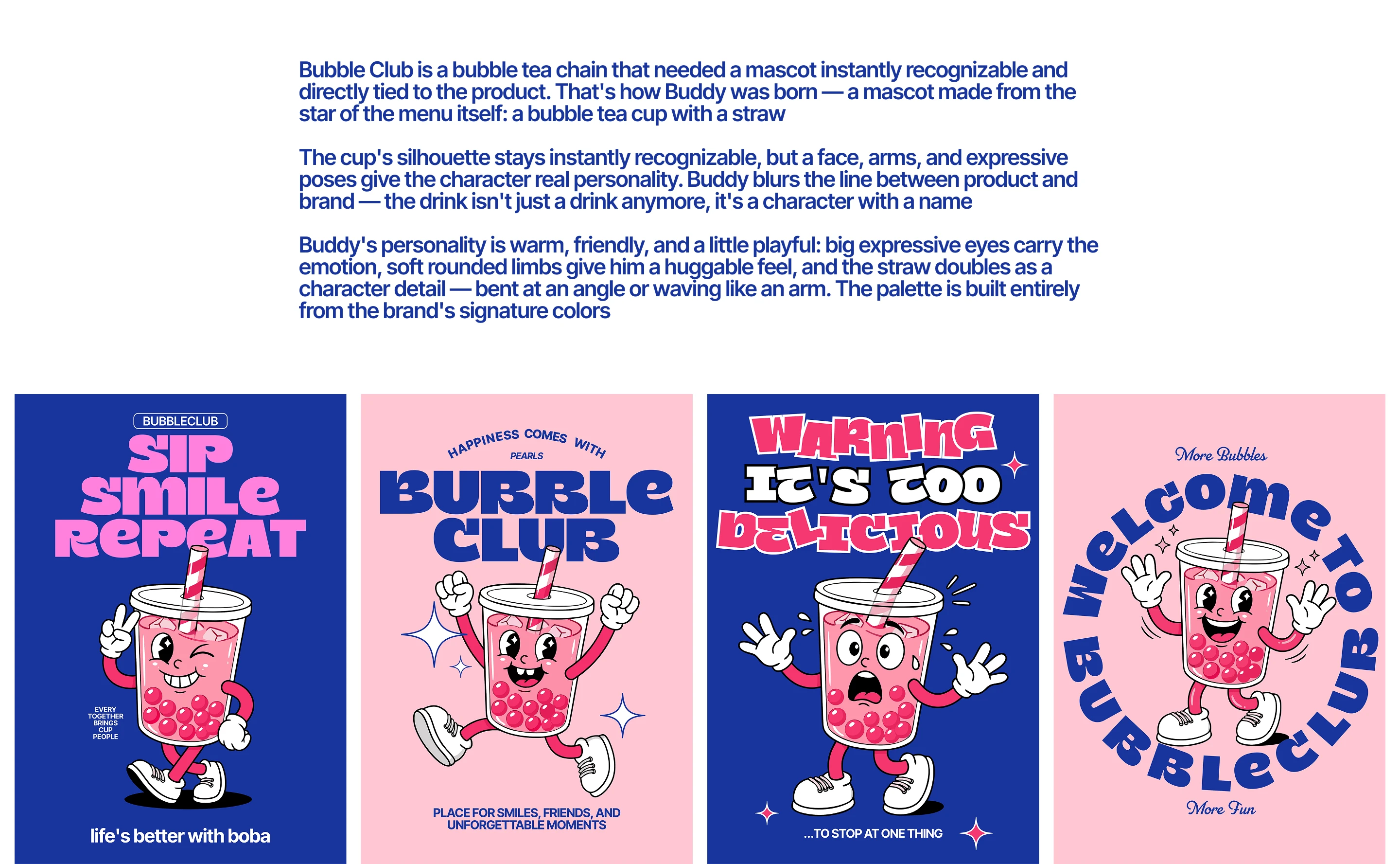 BubbleClub: Mascot Buddy [illustrations, branding] — Изображение №2 — Брендинг, Иллюстрация на Dprofile