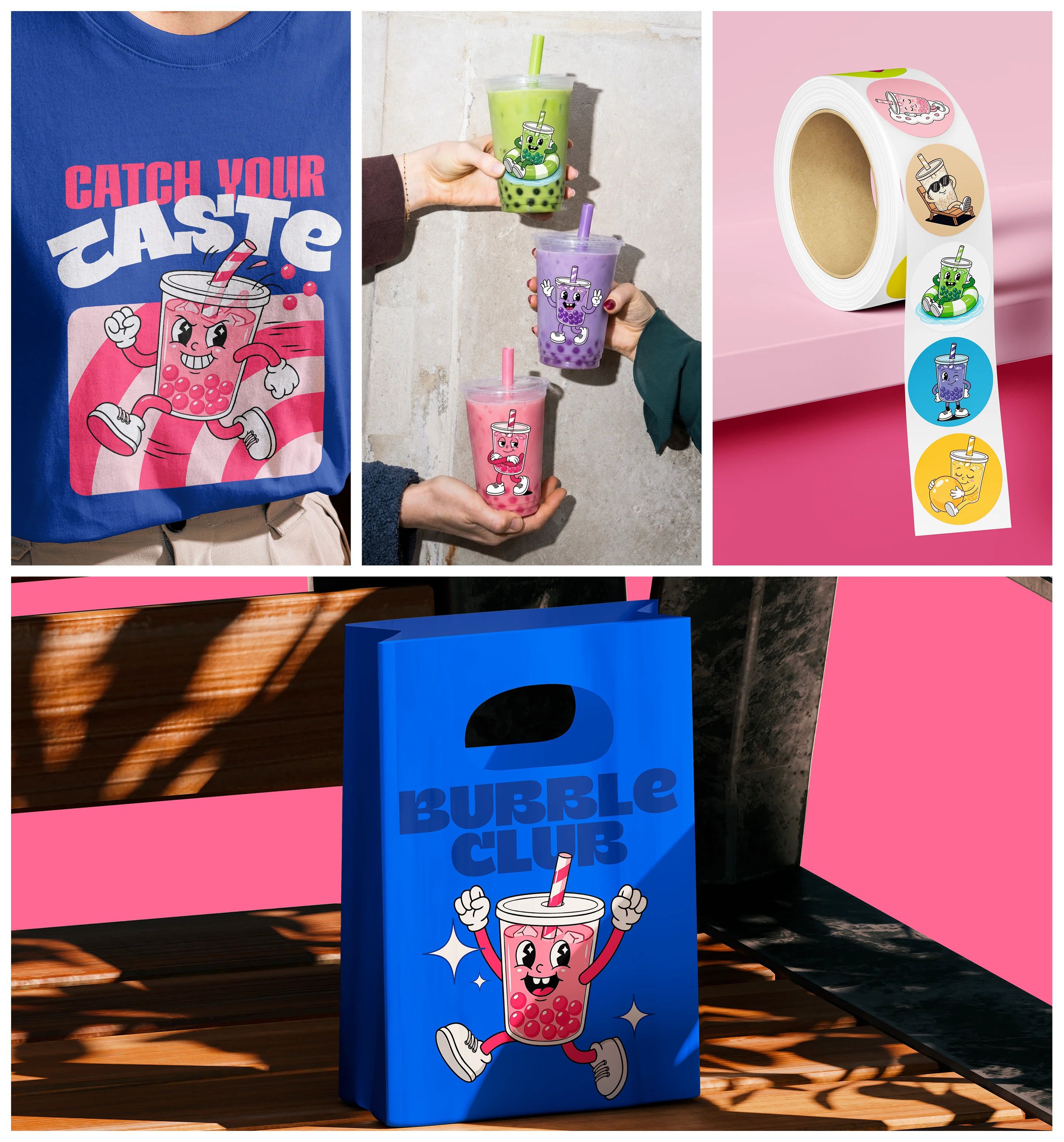 BubbleClub: Mascot Buddy [illustrations, branding] — Изображение №8 — Брендинг, Иллюстрация на Dprofile