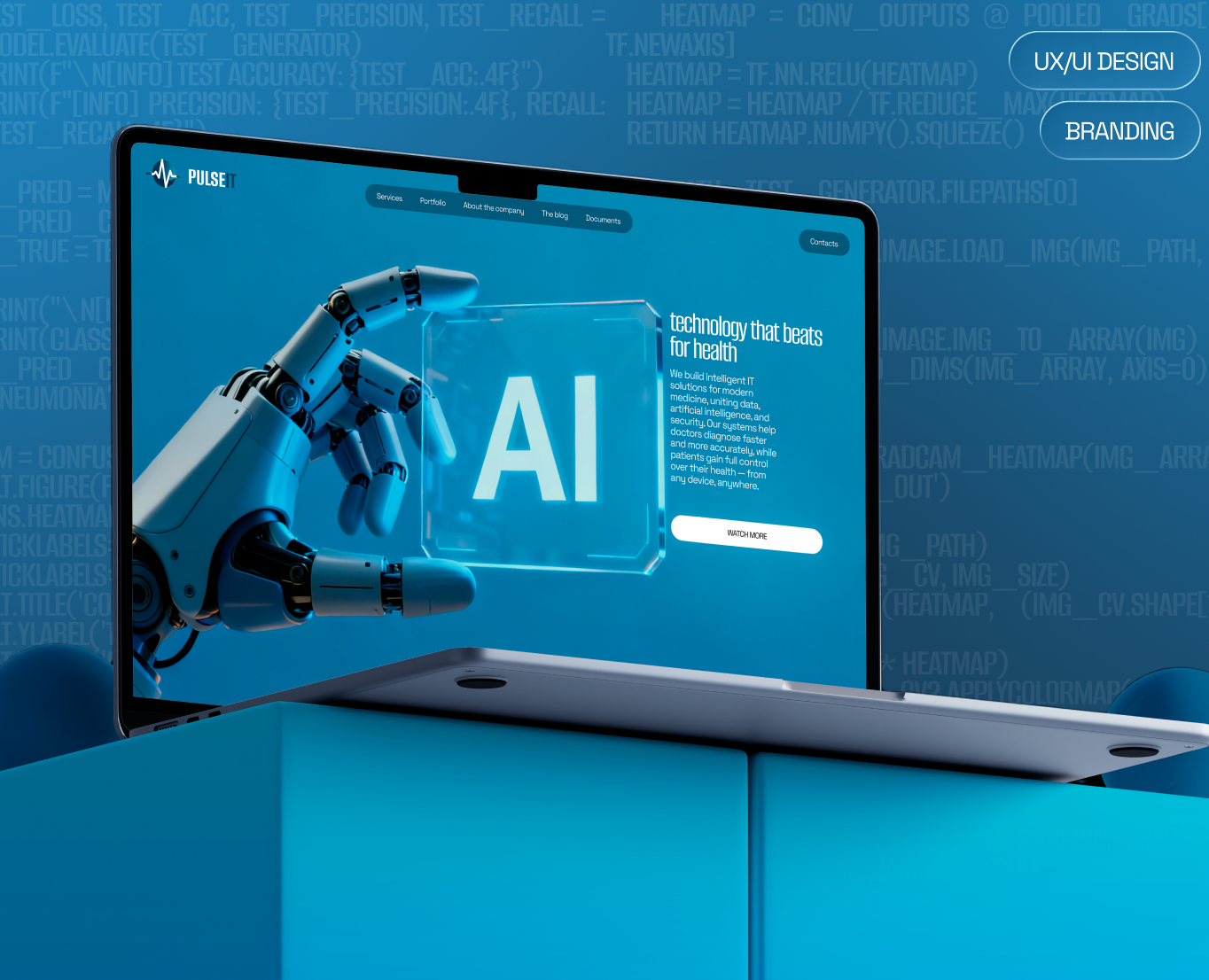 PulseIT [Corporate website] — Интерфейсы, Брендинг на Dprofile