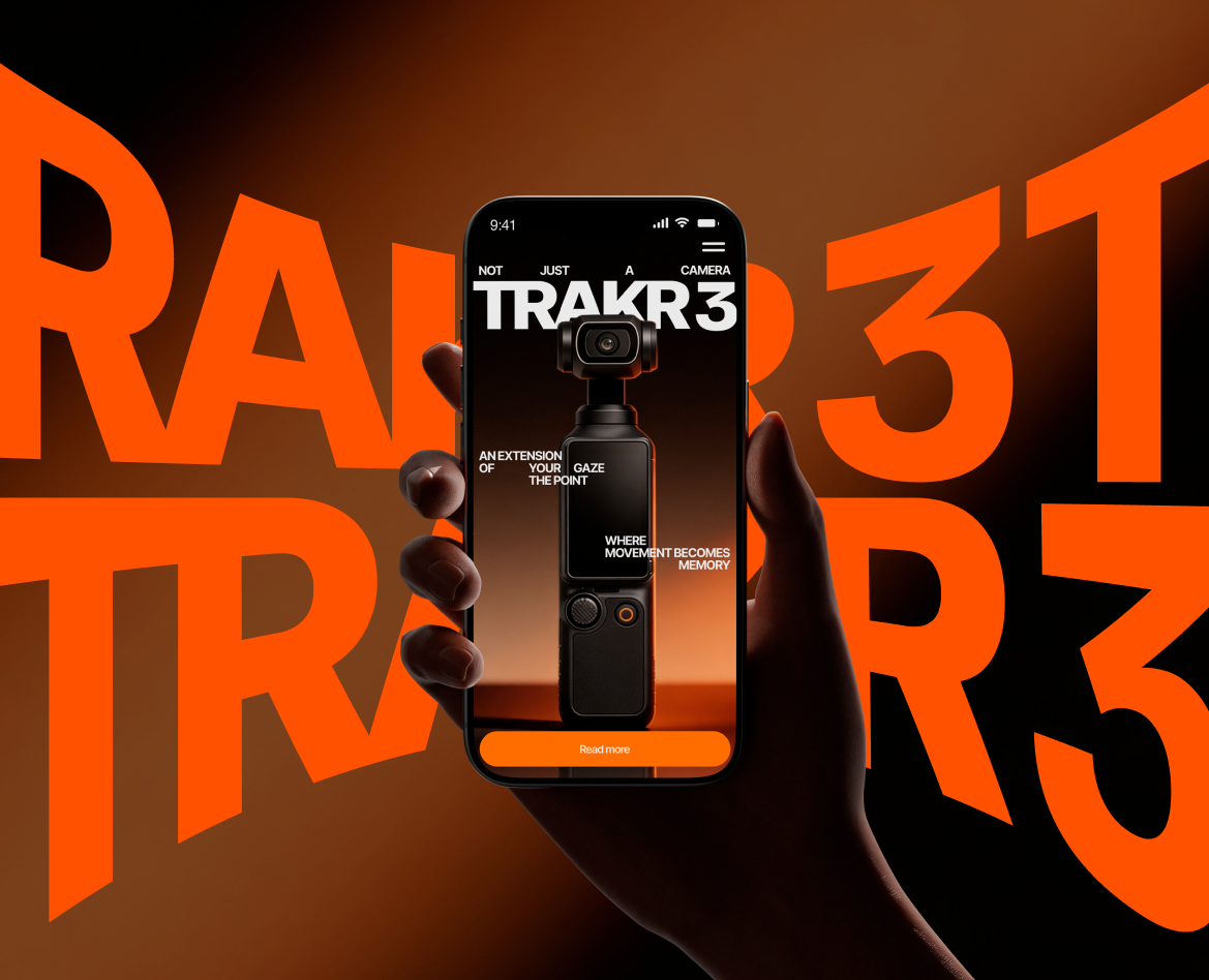 TRAKR 3 [Neural Photoshoot; PromoSite] — Интерфейсы, Нейро на Dprofile