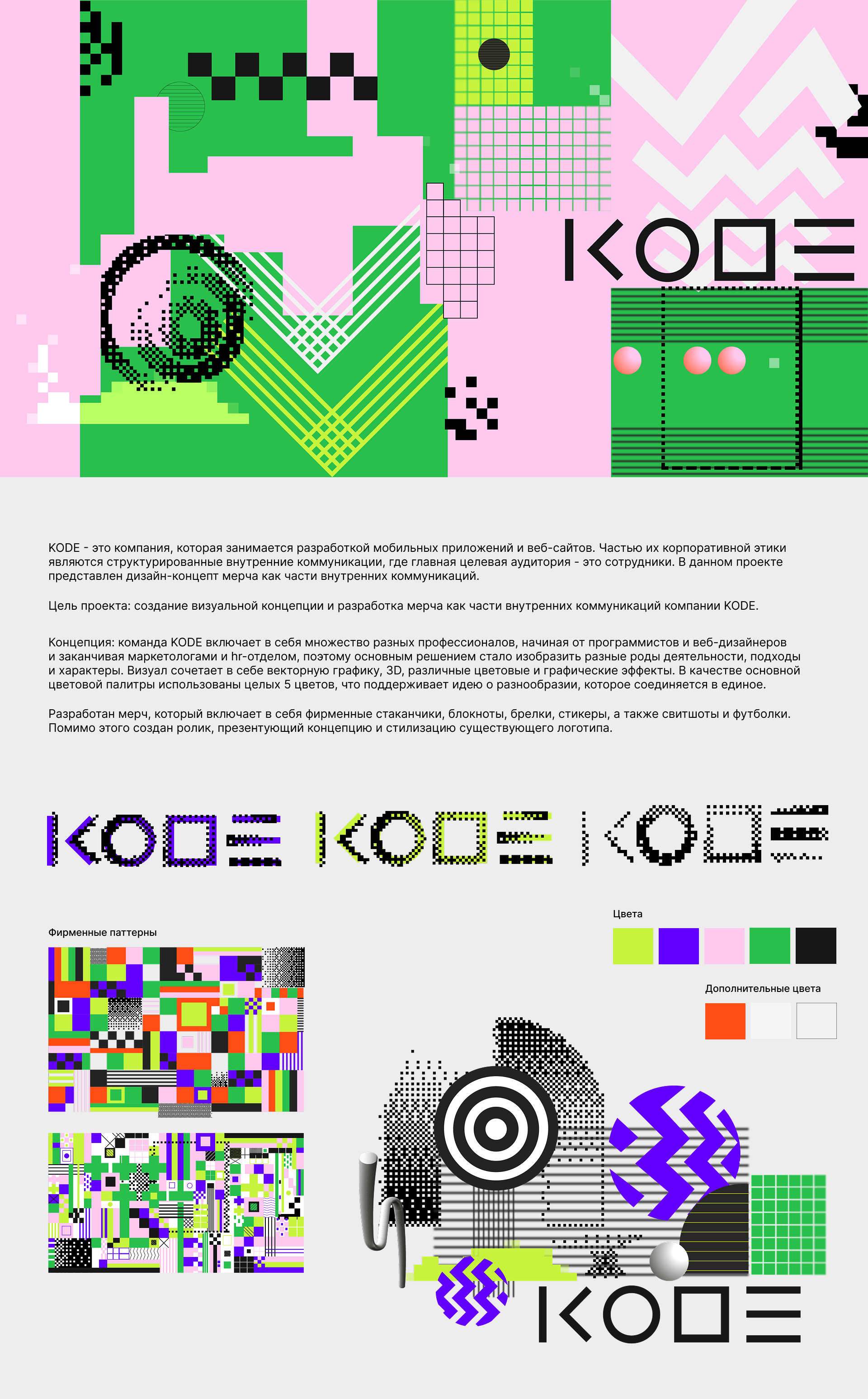 Дизайн корпоративного мерча компании KODE — Изображение №1 — Брендинг на Dprofile