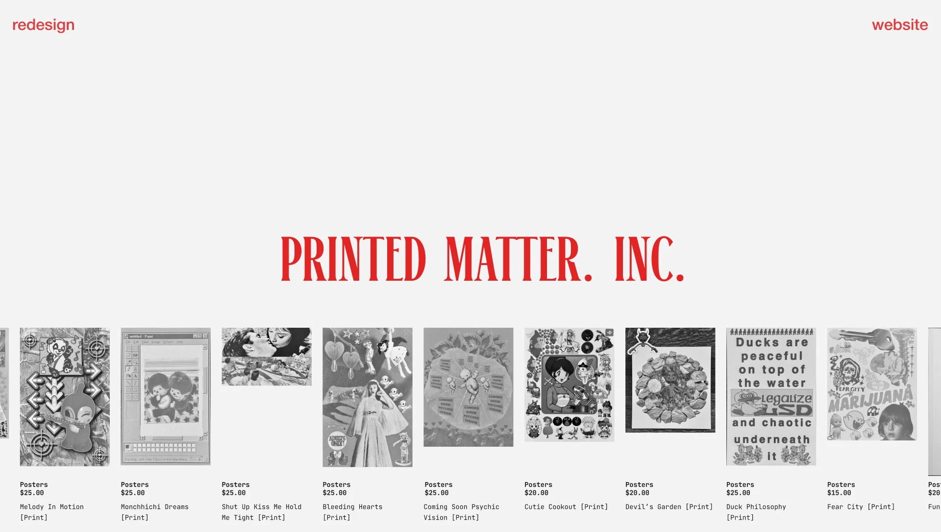 Редизайн сайта Printed Matter. Inc. — Изображение №1 — Интерфейсы, Брендинг на Dprofile