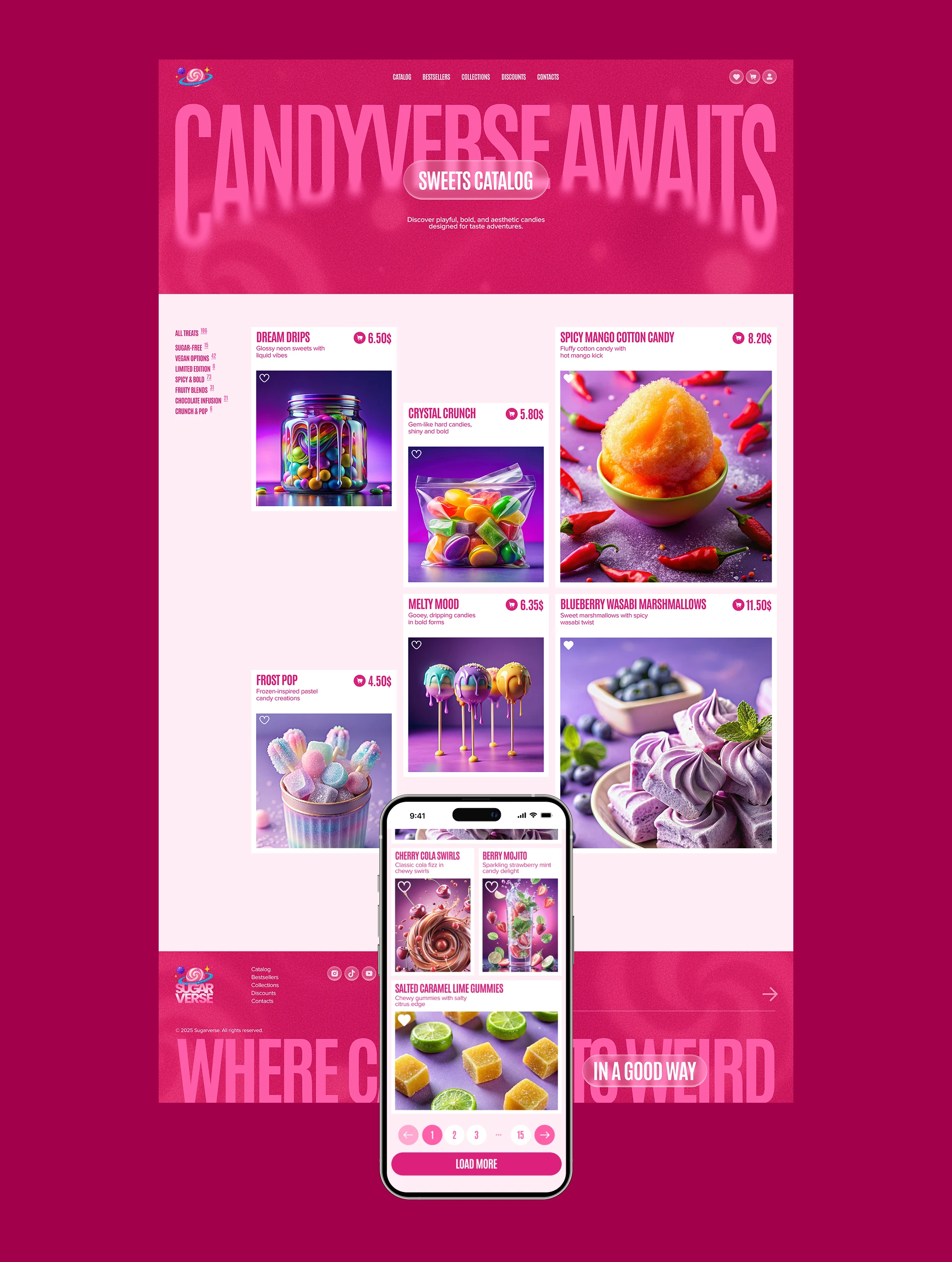 SUGARVERSE | E-commerce — Изображение №5 — Брендинг, Иллюстрация на Dprofile