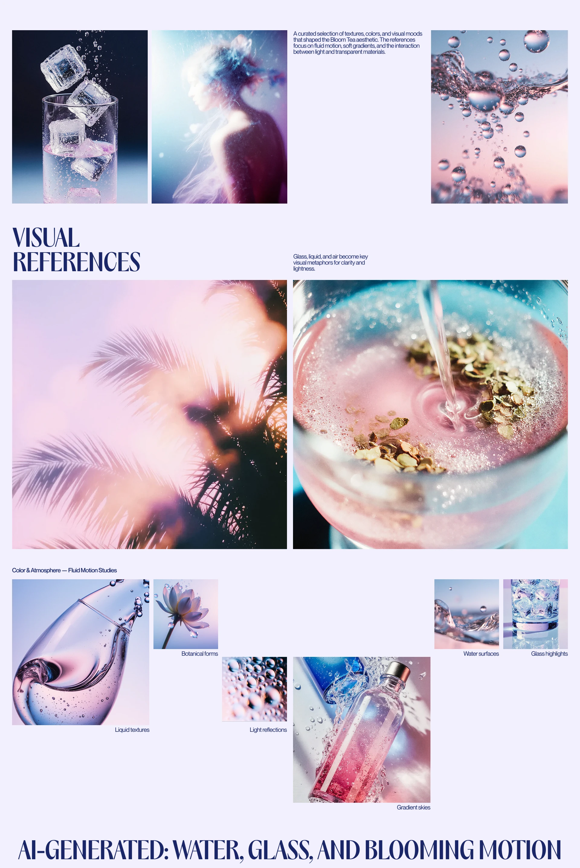 Bloom Tea — AI Generated Drink Campaign — Изображение №2 — Нейро на Dprofile