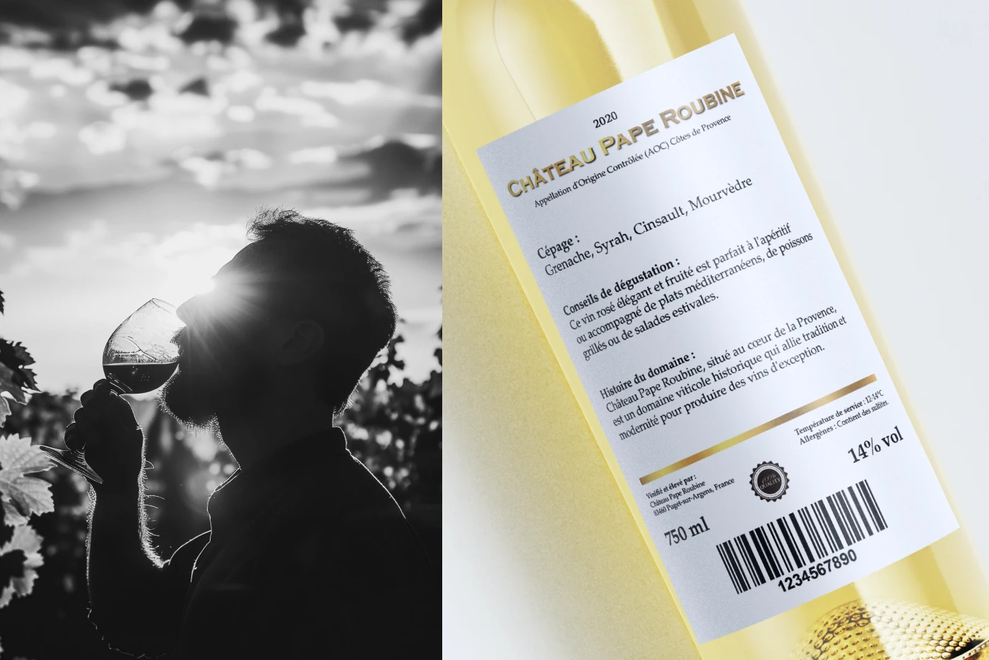 Винный дом Chateau pape Roubine. Фирменный стиль. — Изображение №4 — Брендинг на Dprofile