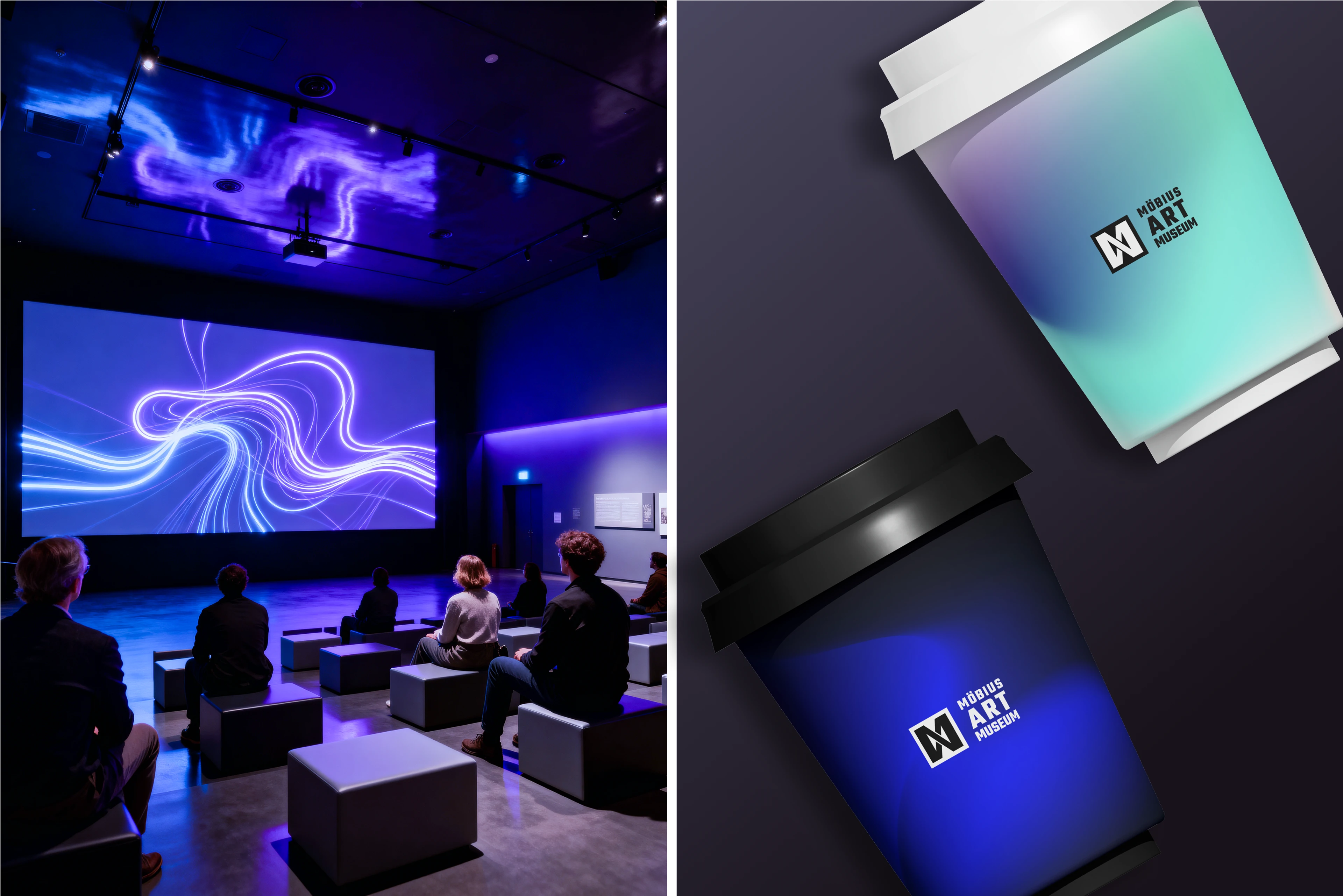 Möbius Art Museum — Visual Identity — Изображение №8 — Брендинг, Графика на Dprofile