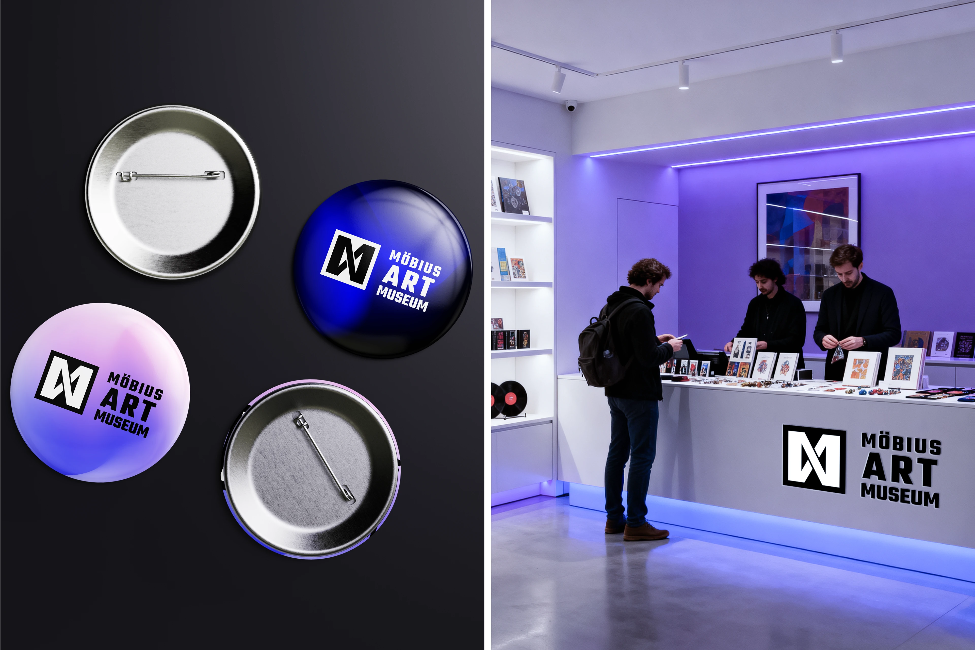 Möbius Art Museum — Visual Identity — Изображение №10 — Брендинг, Графика на Dprofile