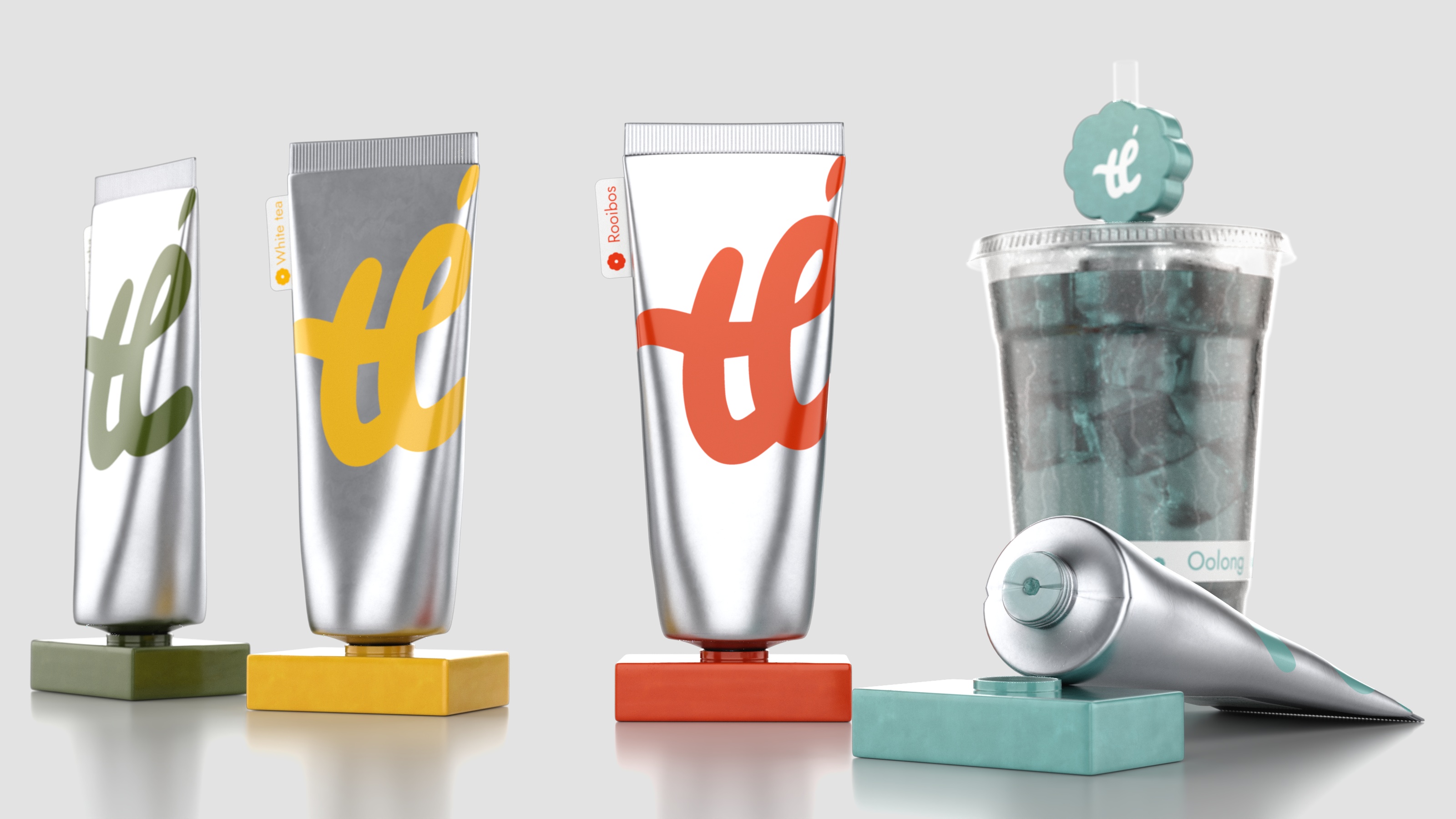 Чай-гель мгновенного заваривания "Té" — Изображение №1 — Брендинг, 3D на Dprofile