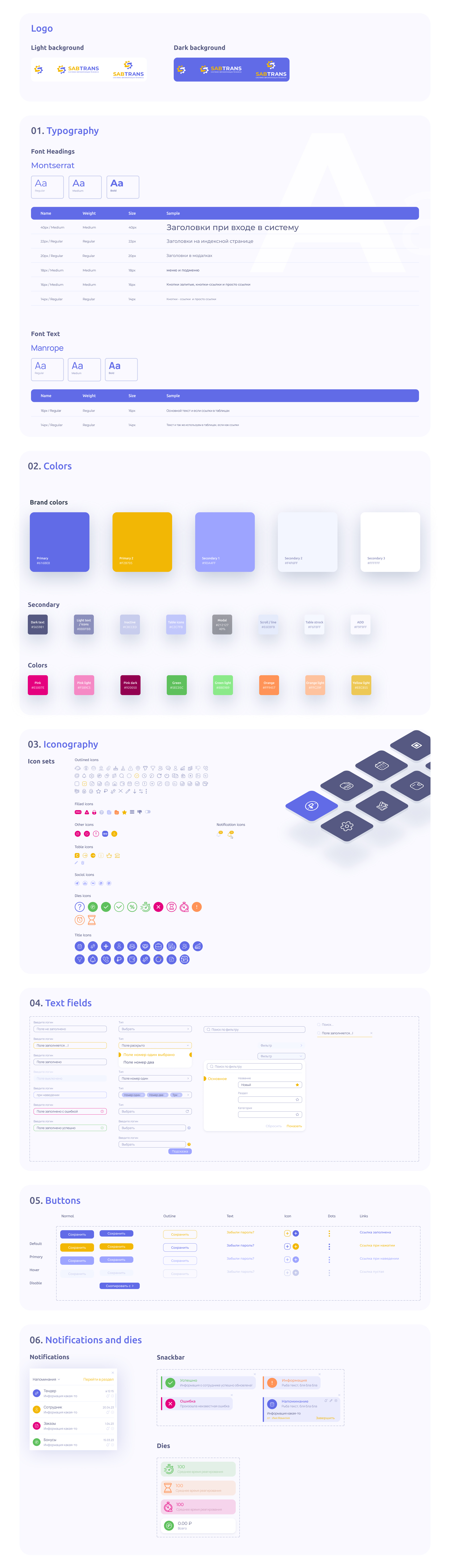 UI KIT для создания ERP System — Изображение №3 — Интерфейсы на Dprofile