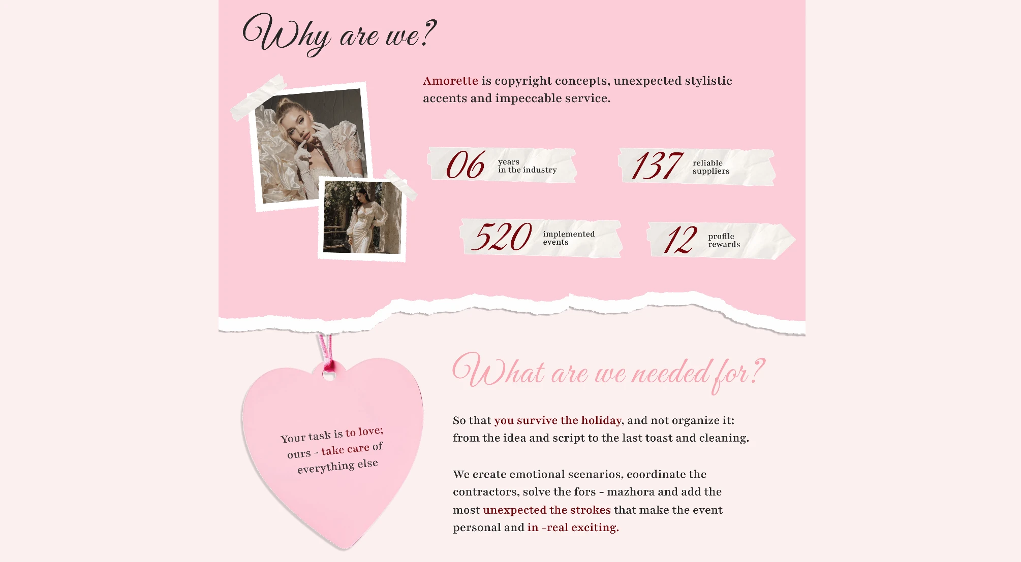 Wedding agancy | Web design — Изображение №5 — Интерфейсы на Dprofile