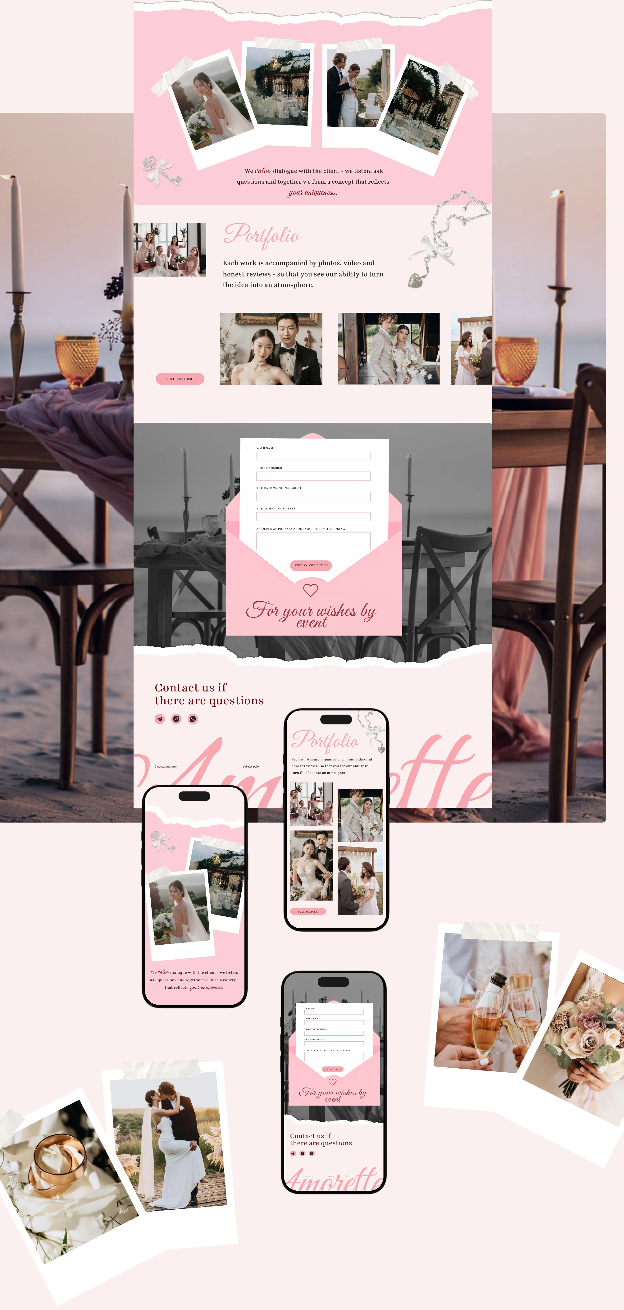Wedding agancy | Web design — Изображение №6 — Интерфейсы на Dprofile