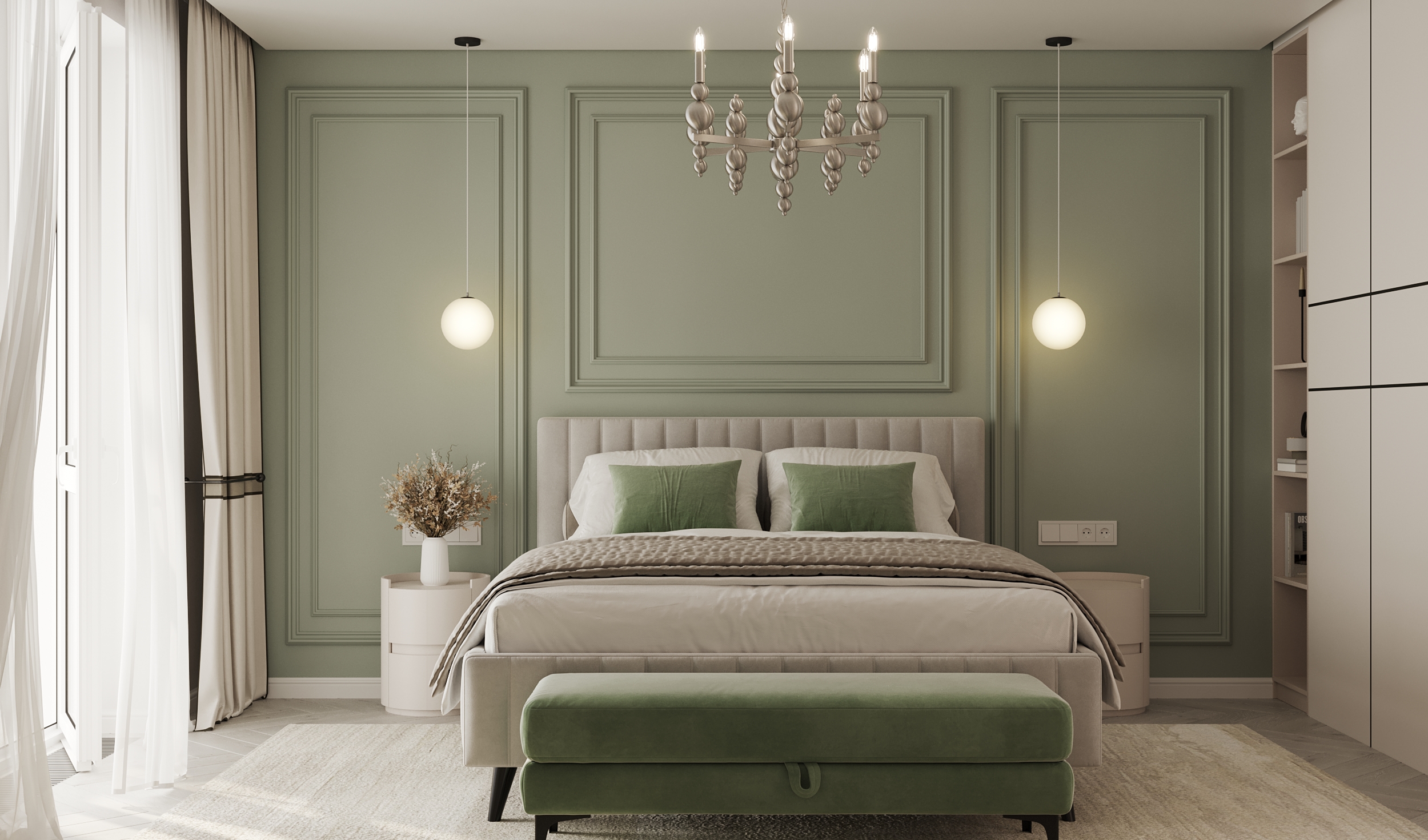 Спальня с гардеробной комнатой — Изображение №2 — 3D, Архитектура на Dprofile