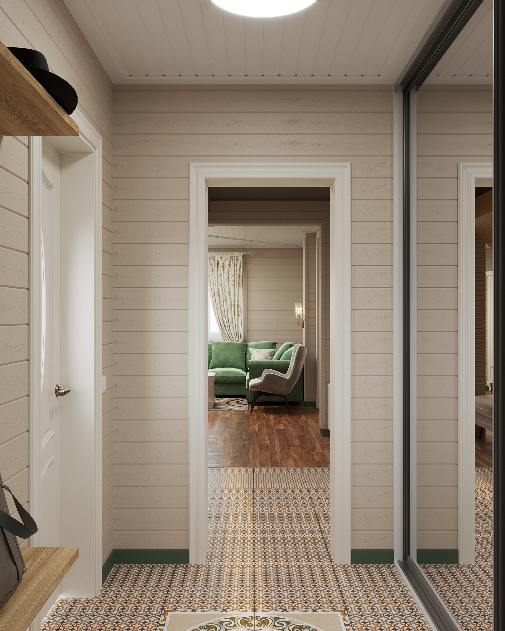 Дом из бруса в стиле Прованс — Изображение №10 — 3D на Dprofile