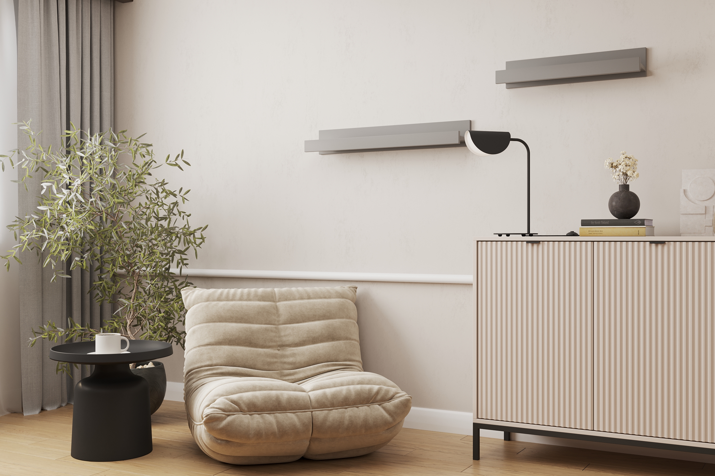 Рабочий кабинет на мансарде частного дома — Изображение №6 — 3D на Dprofile