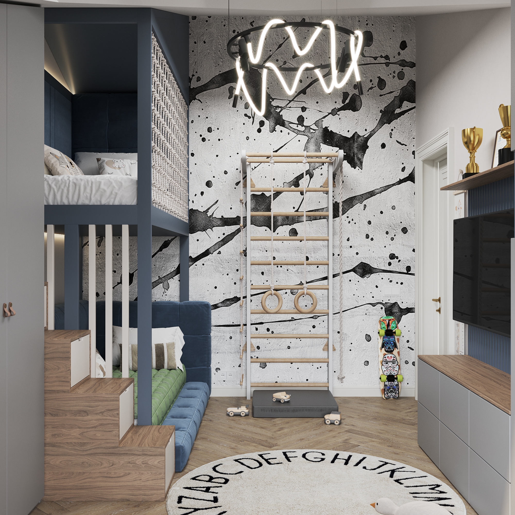 Детская в частном доме за городом — Изображение №3 — 3D на Dprofile