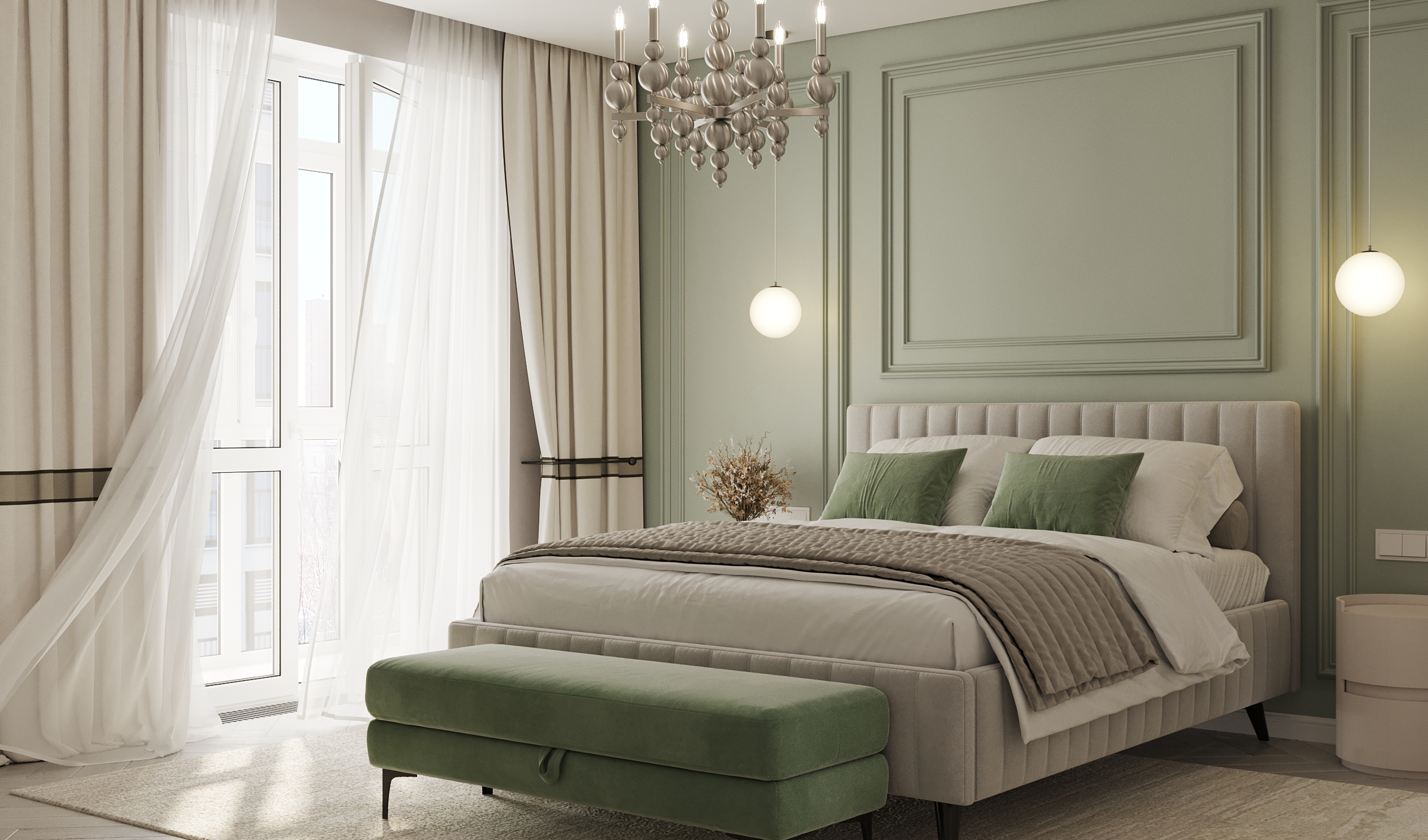 Спальня с гардеробной комнатой — Изображение №1 — 3D, Архитектура на Dprofile