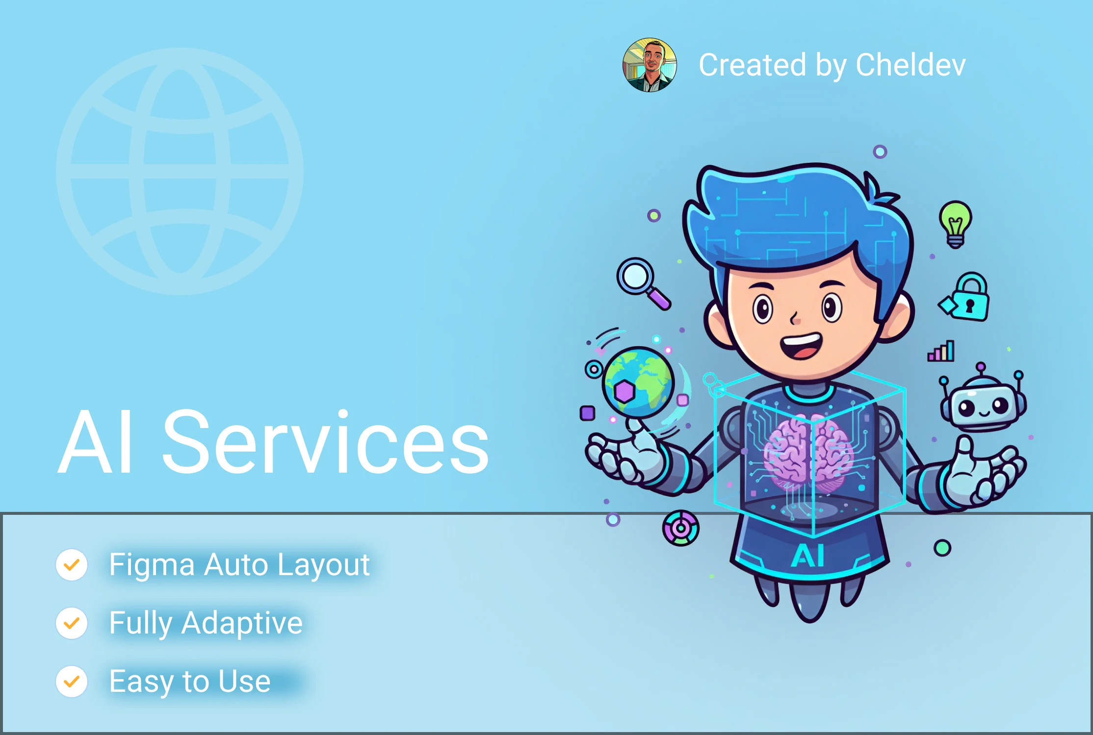 AI Services — Изображение №1 — Интерфейсы, Иллюстрация на Dprofile