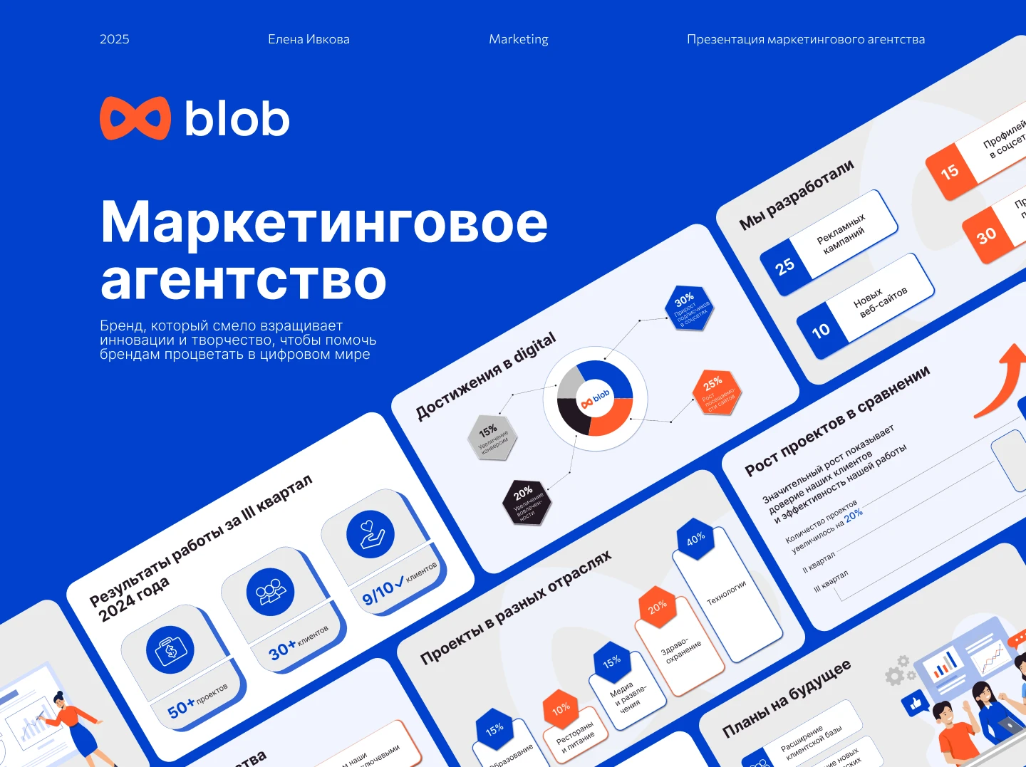 Презентация маркетингового агентства blob — Изображение №1 — Графика, Маркетинг на Dprofile