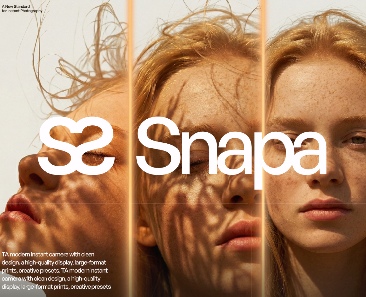 SNAPA website for a new generation instant camera — Интерфейсы на Dprofile
