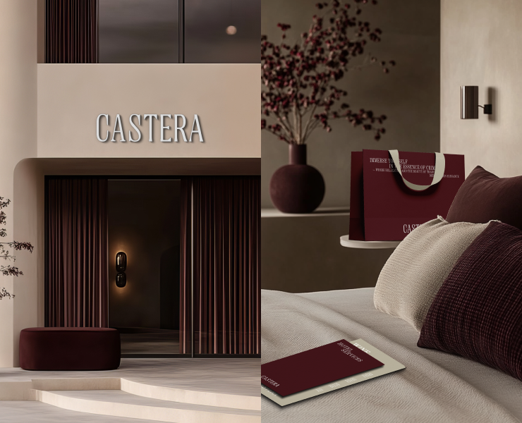CASTERA|бутик отель, фирменный стиль на Dprofile