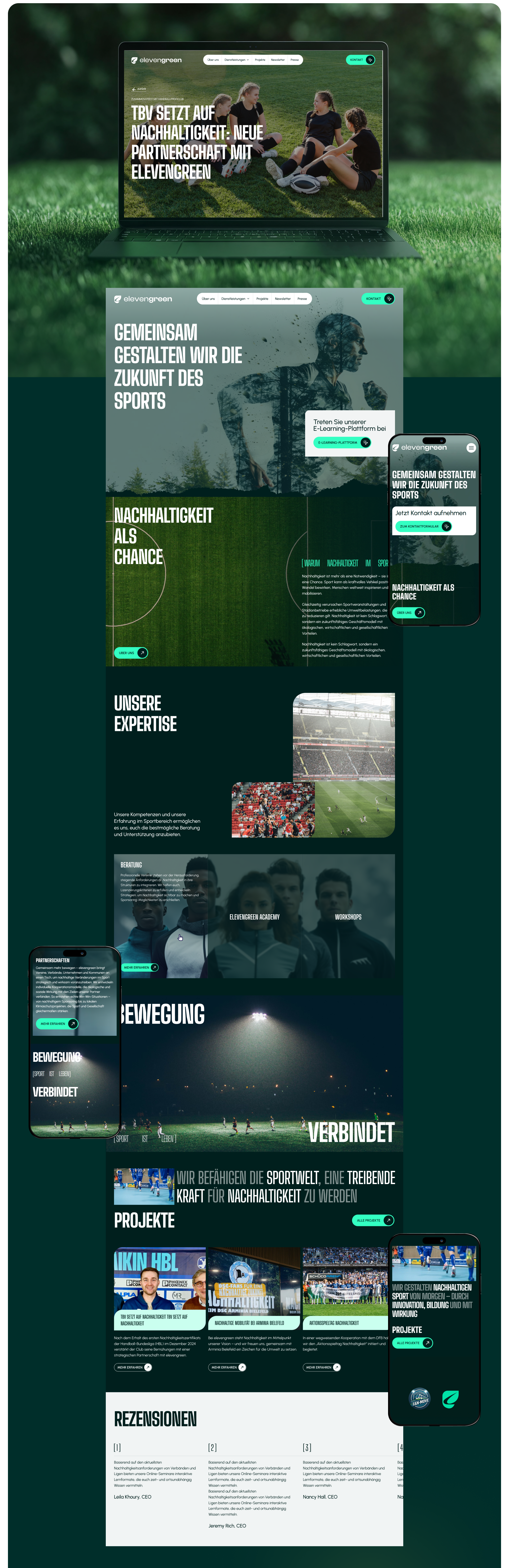 Айдентика и UX/UI для экологичного спорта - Elevengreen — Изображение №8 — Интерфейсы, Брендинг на Dprofile