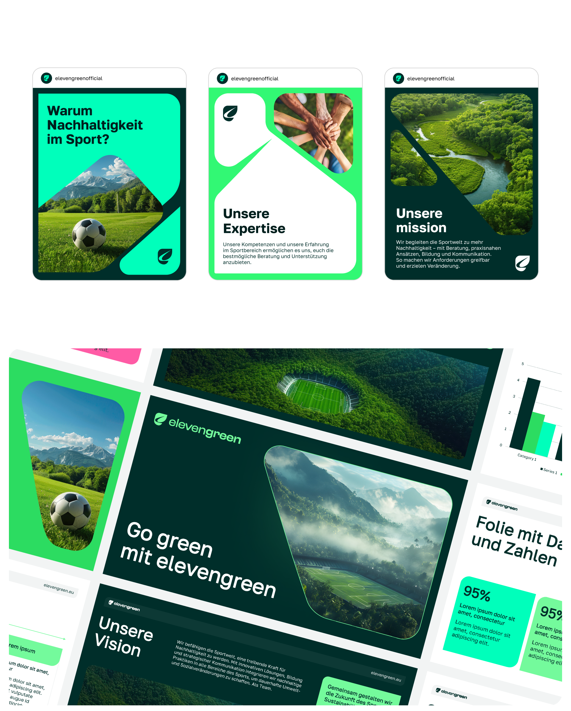 Айдентика и UX/UI для экологичного спорта - Elevengreen — Изображение №7 — Интерфейсы, Брендинг на Dprofile
