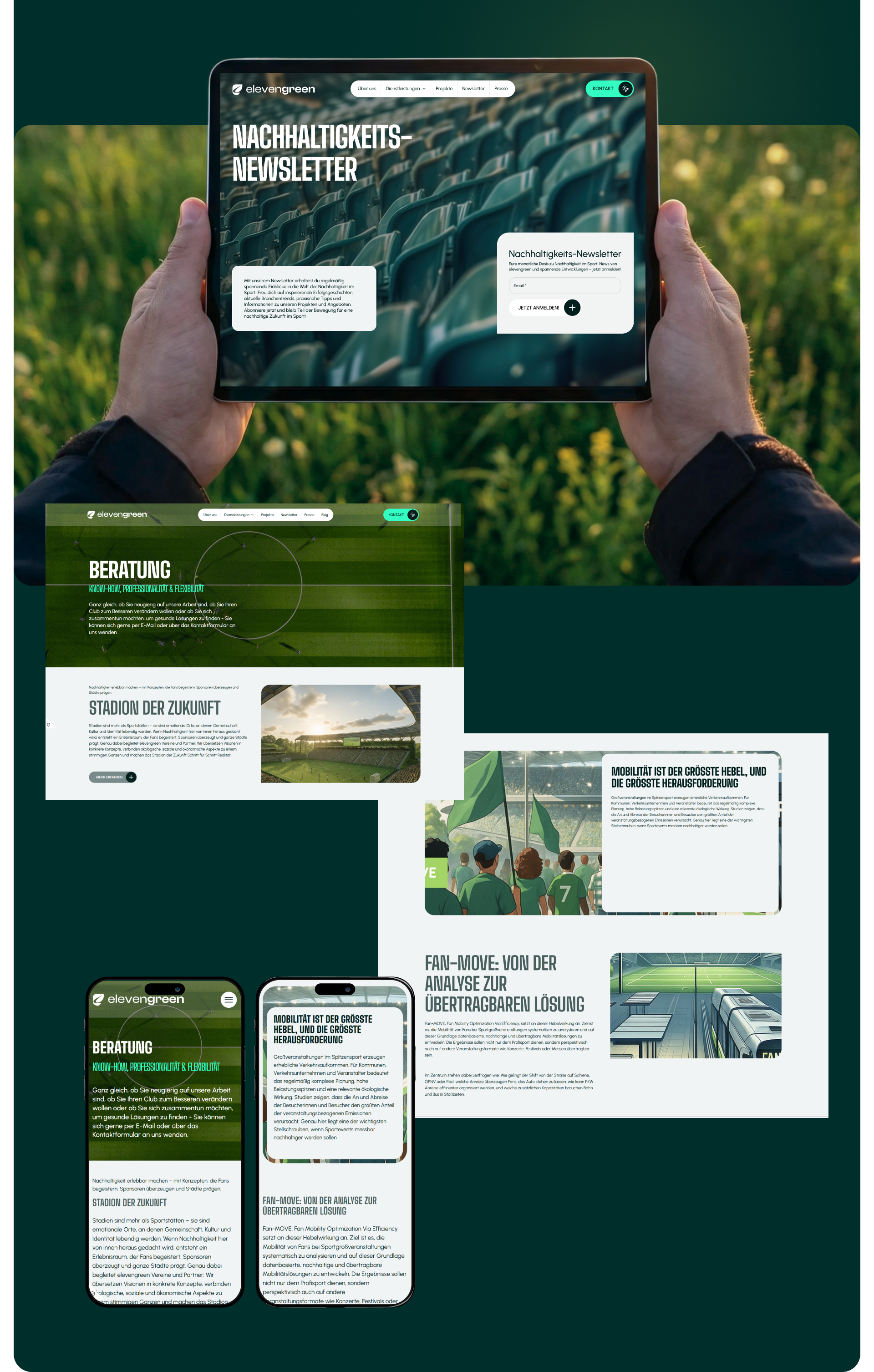 Айдентика и UX/UI для экологичного спорта - Elevengreen — Изображение №9 — Интерфейсы, Брендинг на Dprofile