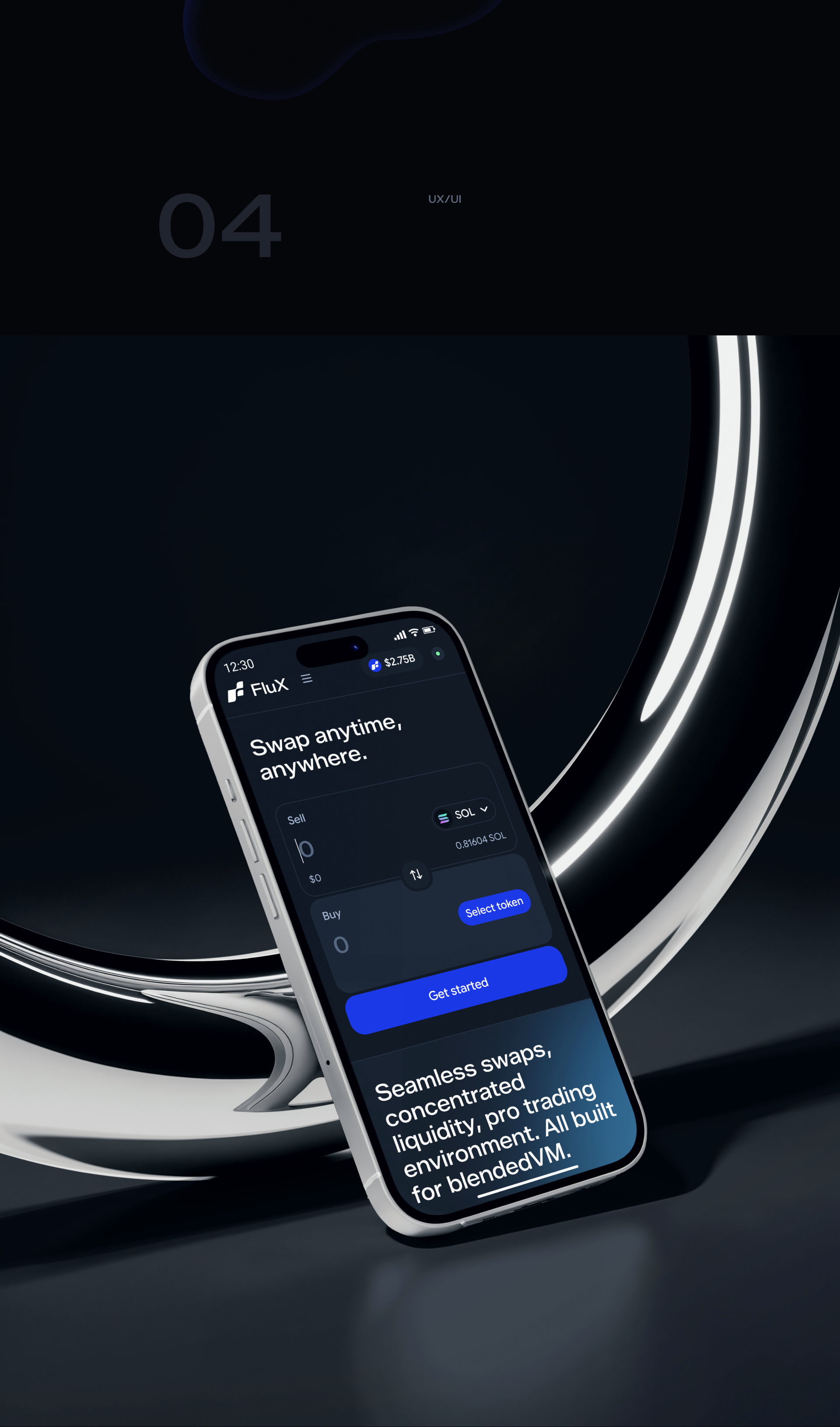 FluX — дизайн интерфейсов DeFi DEX-платформы — Изображение №8 — Интерфейсы, Брендинг на Dprofile