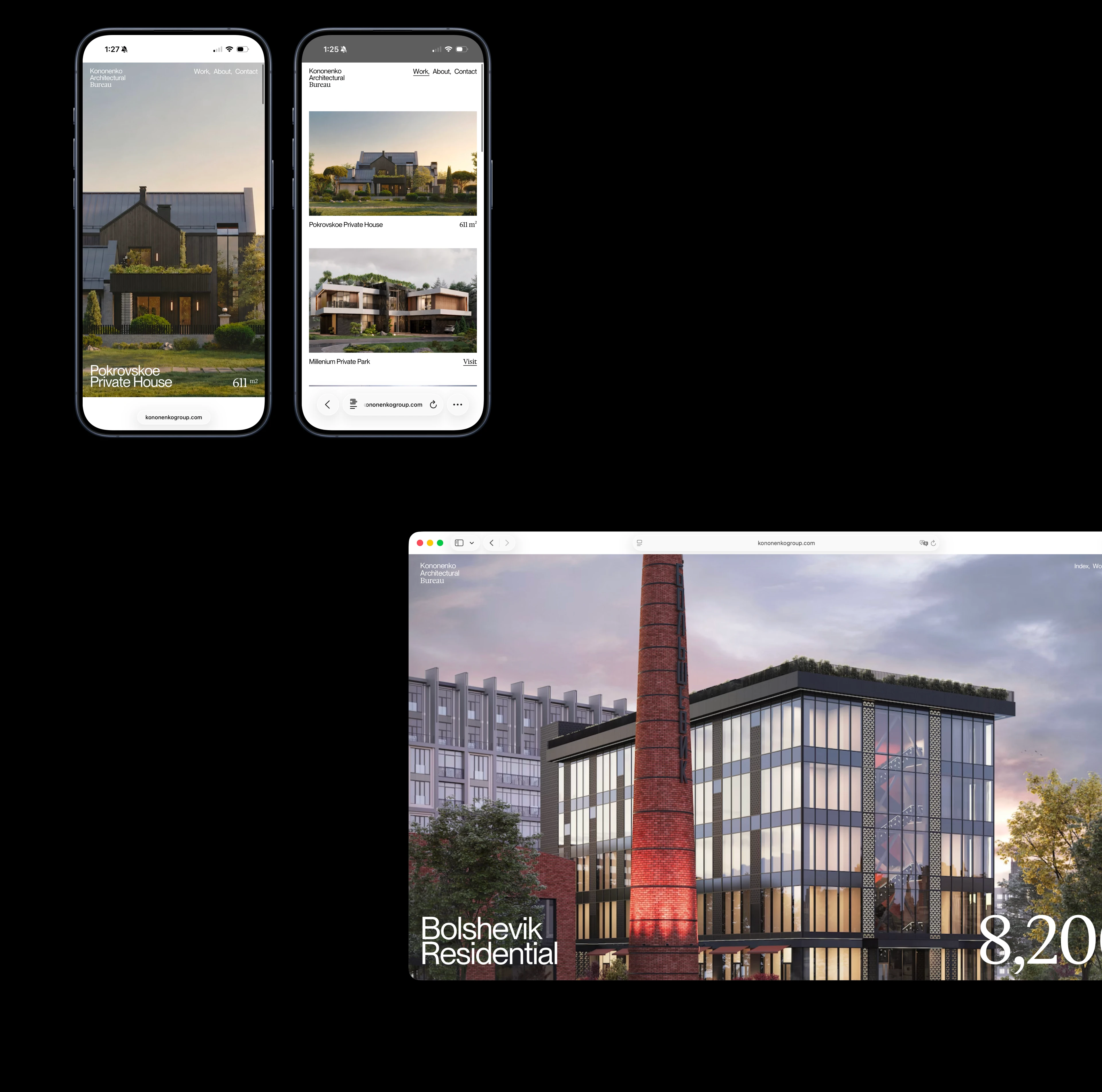 Kononenko Architectural Website — Изображение №21 — Интерфейсы, Брендинг на Dprofile