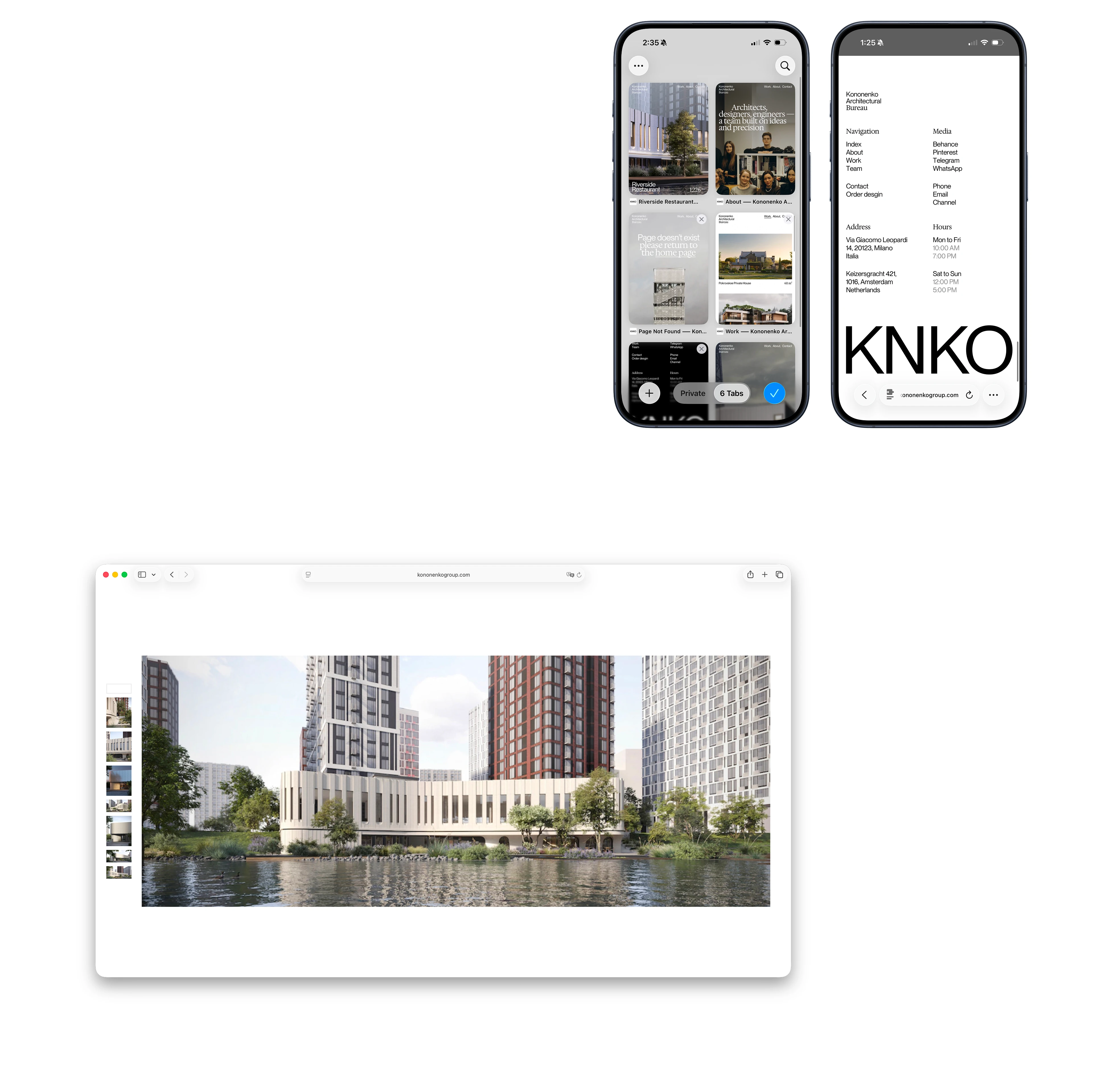 Kononenko Architectural Website — Изображение №18 — Интерфейсы, Брендинг на Dprofile