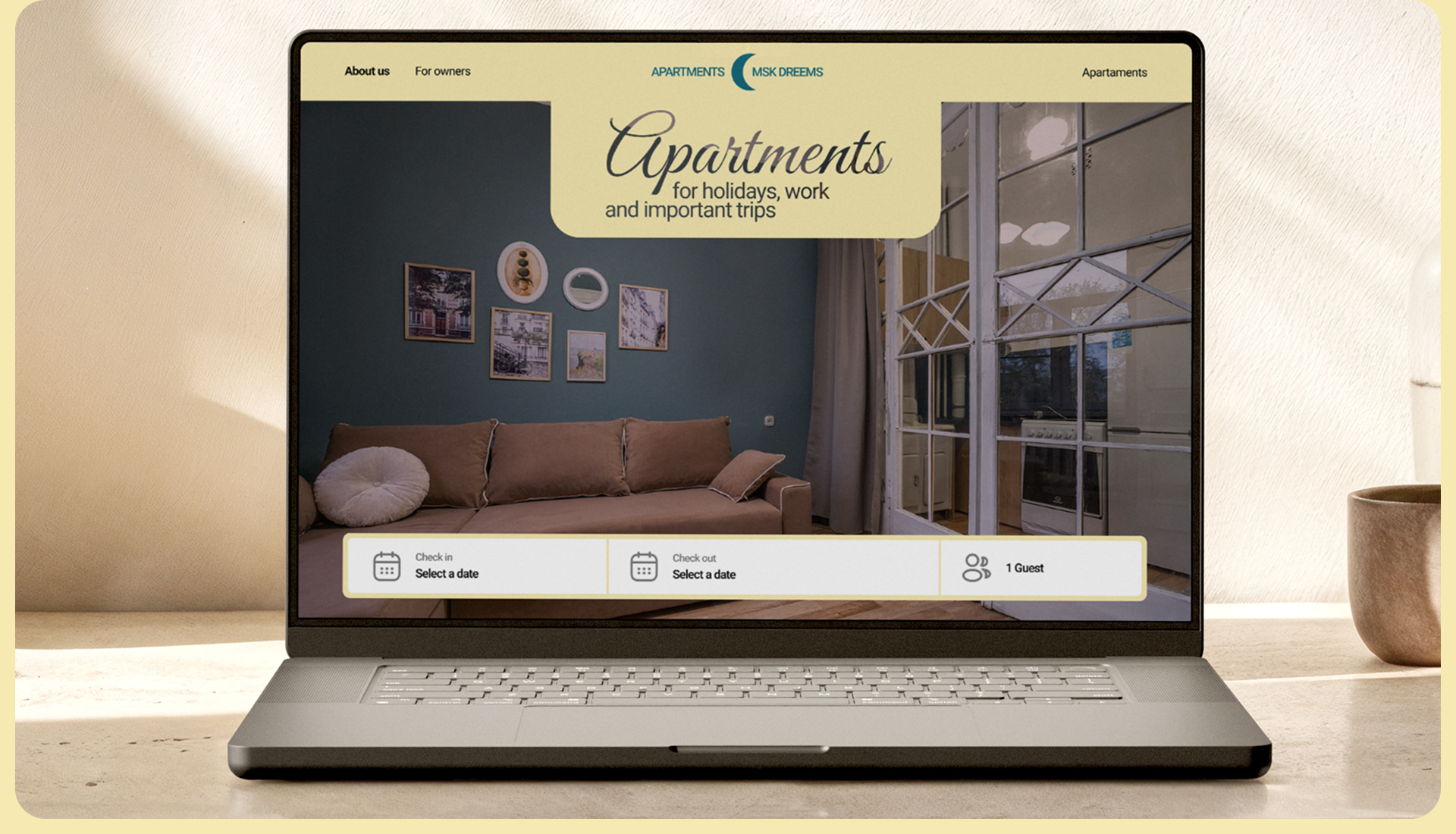 Апартаменты Сны Москвы — Изображение №10 — Интерфейсы, Брендинг на Dprofile