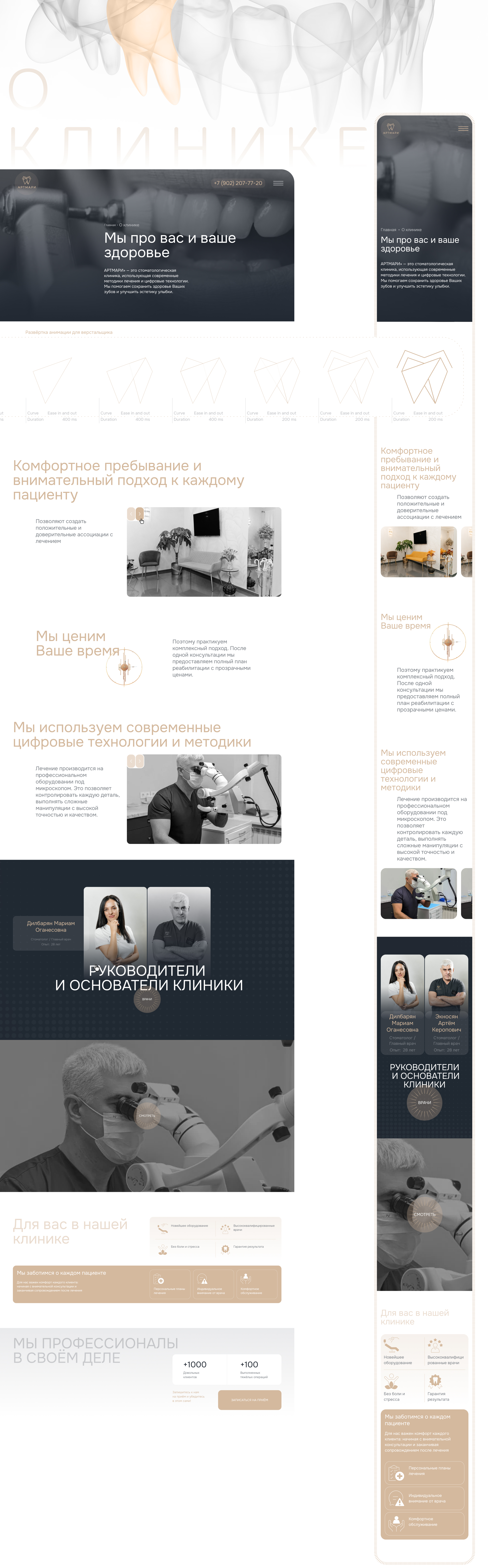 Артмари "Стоматология" — Изображение №4 — Интерфейсы, Брендинг на Dprofile