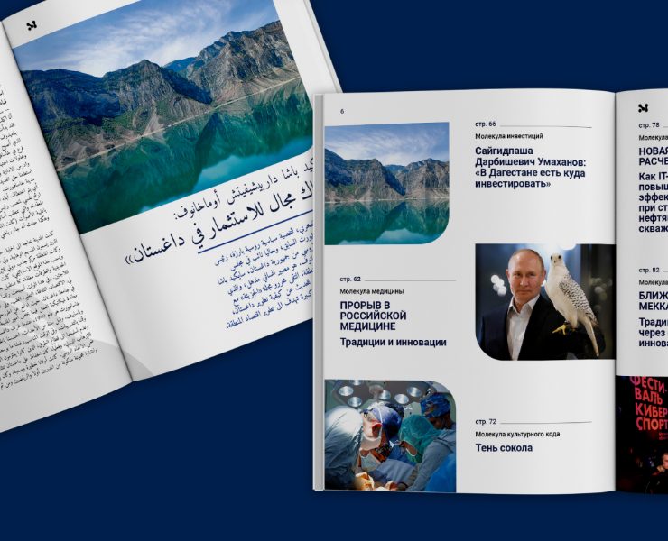 Вёрстка журнала на арабском / Magazine layout in Arabic — Брендинг, Графика на Dprofile