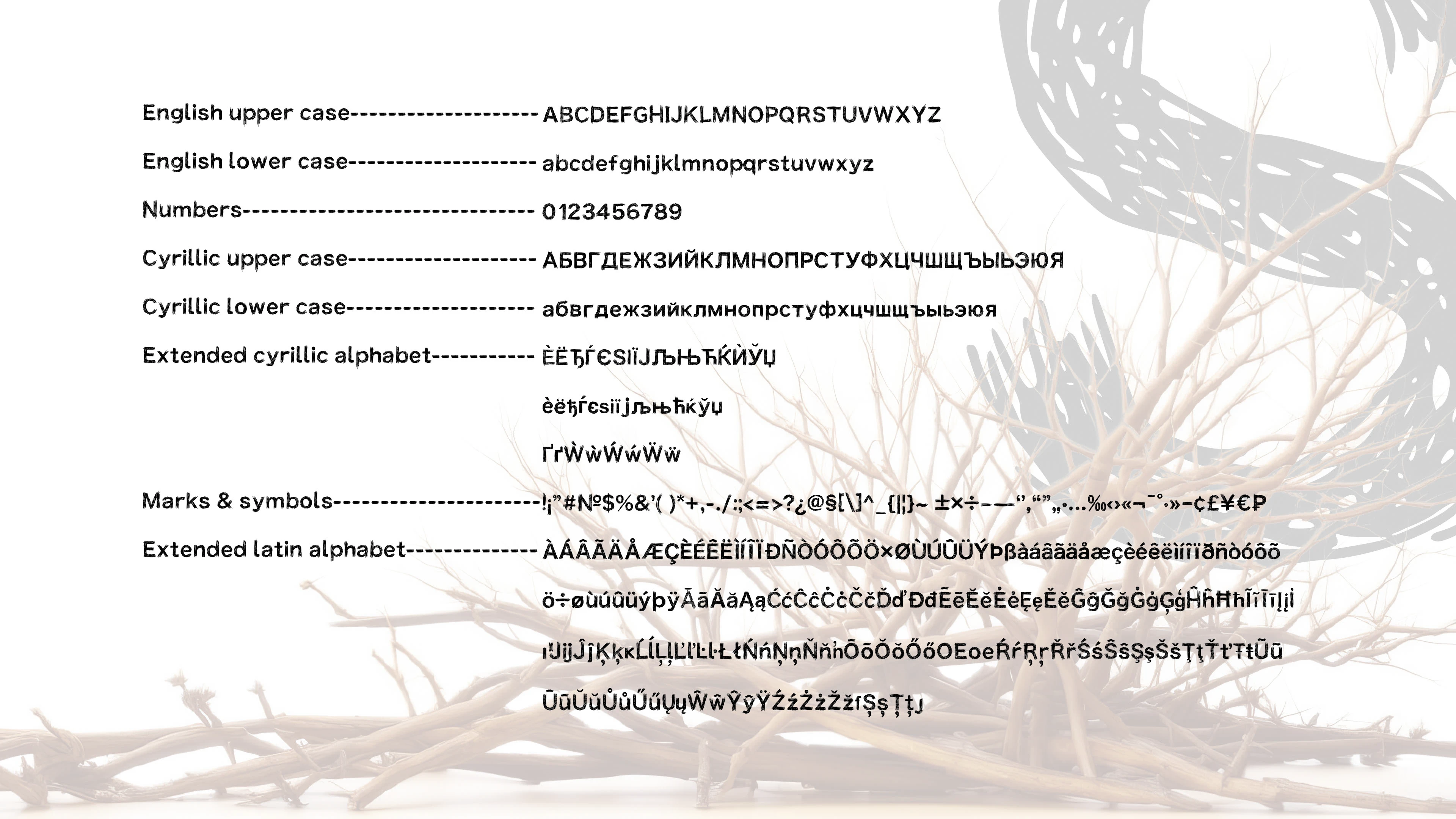 FONT RT Ferrum Bush — Изображение №2 — Графика на Dprofile