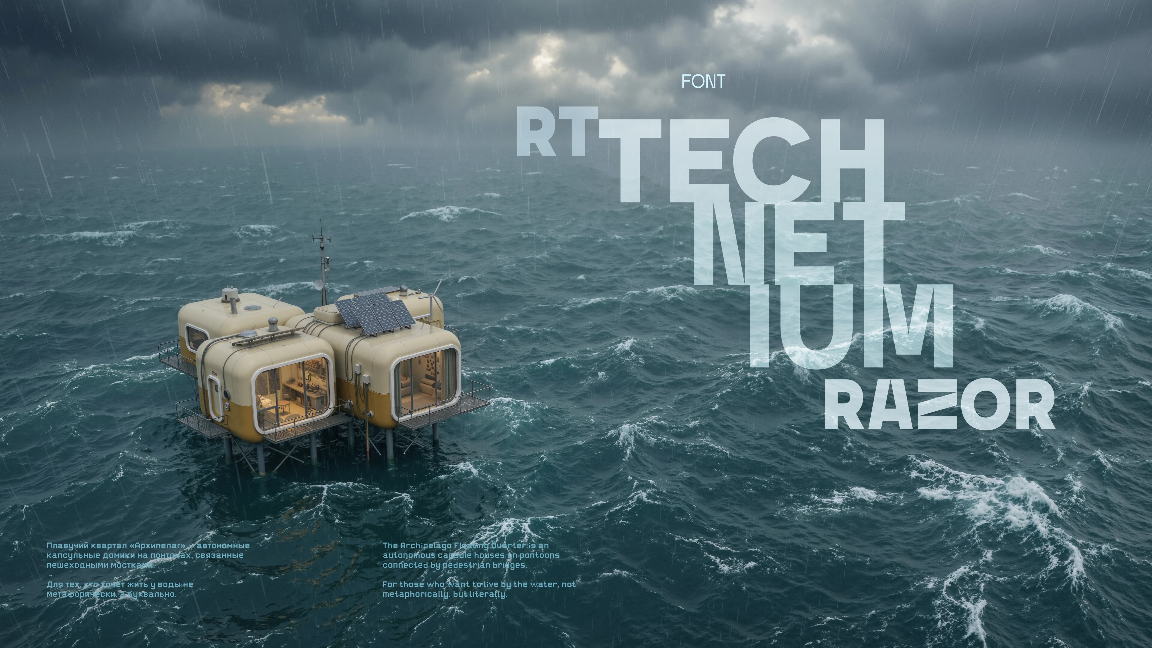 Font RT TECHNETIUM Razor — Изображение №1 — Брендинг, Графика на Dprofile