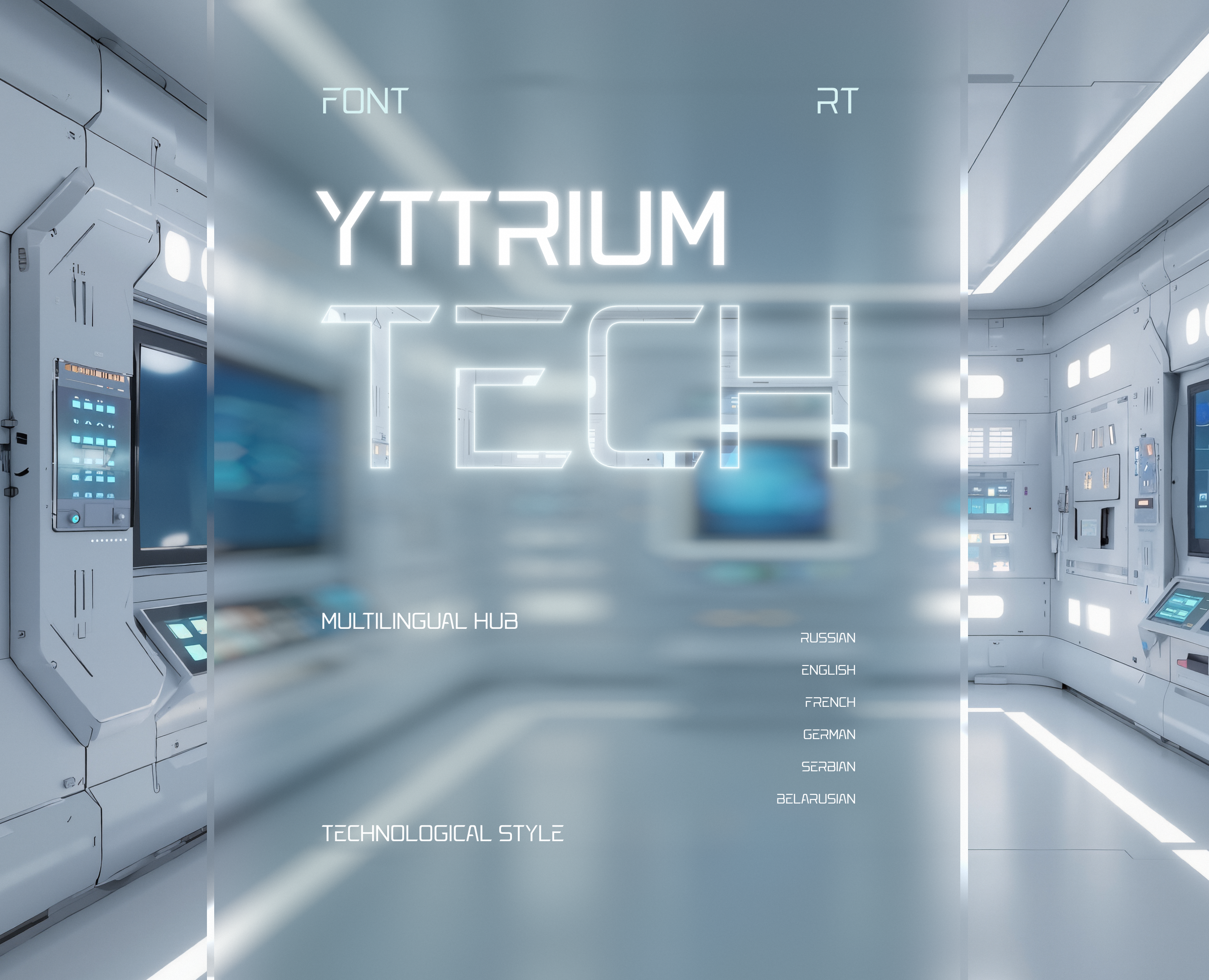 Шрифт RT YTTRIUM TECH — Графика на Dprofile