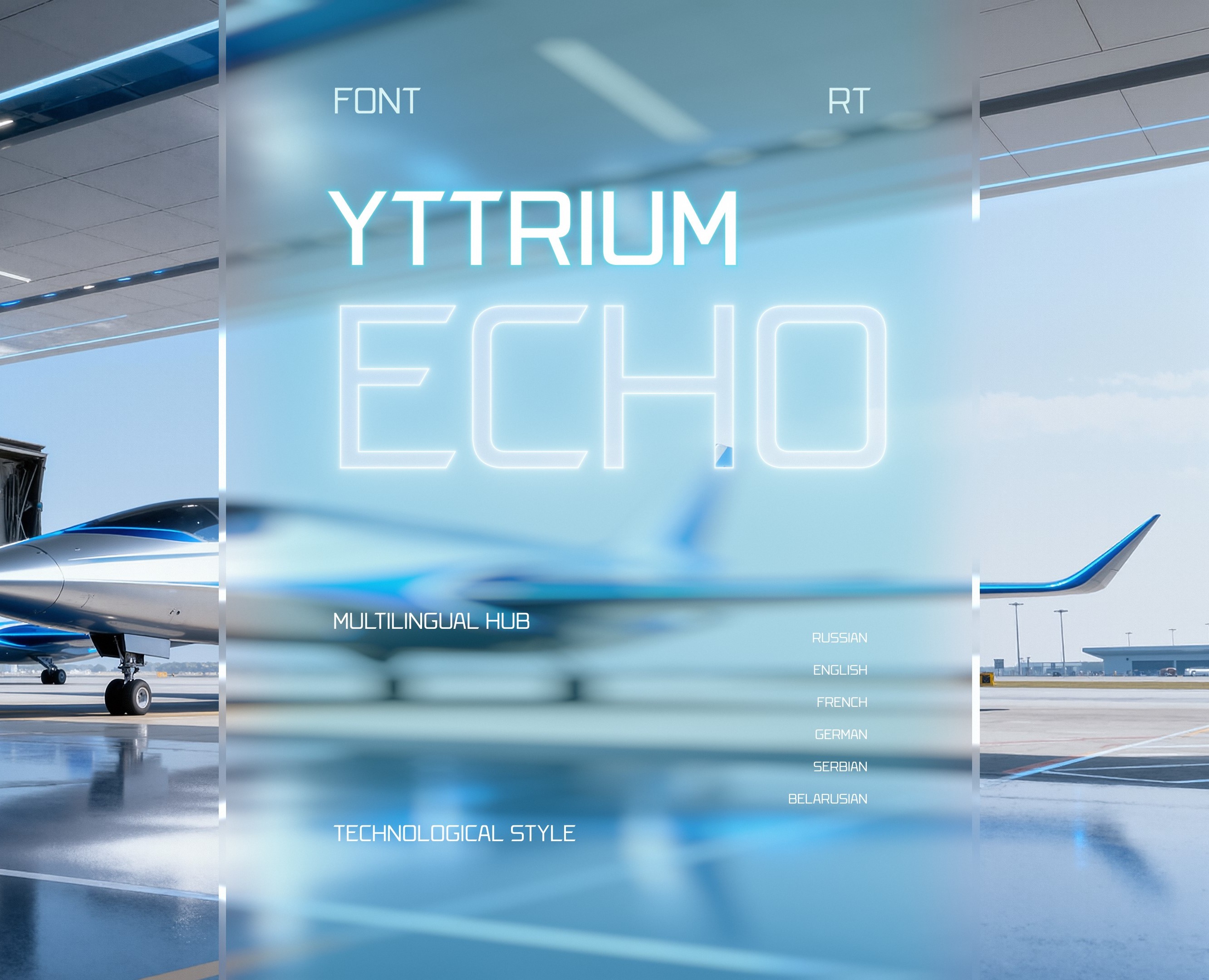 Шрифт RT YTTRIUM ECHO — Графика на Dprofile