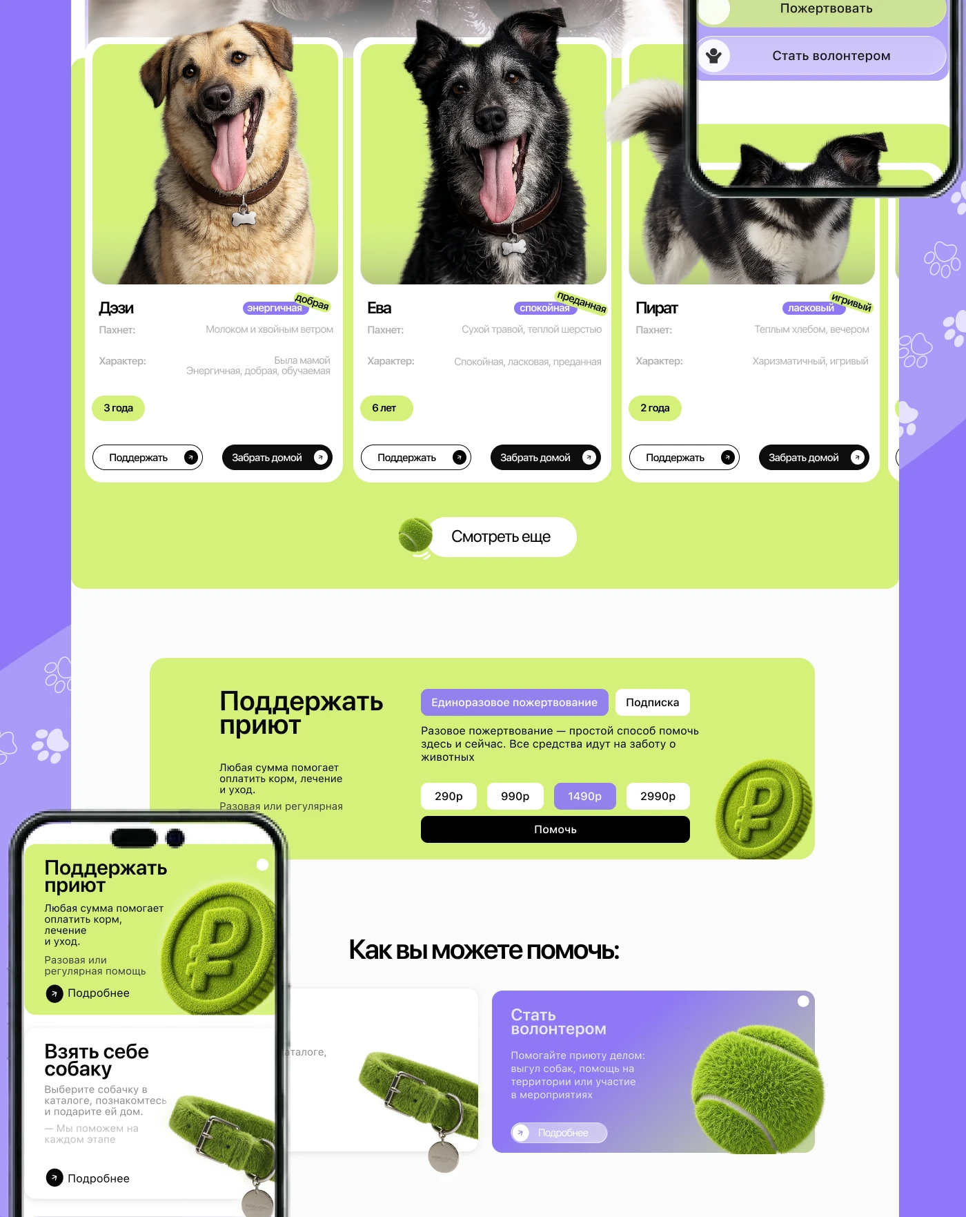 Animal Shelter Website Design | UX/UI Case Study — Изображение №18 — Интерфейсы на Dprofile