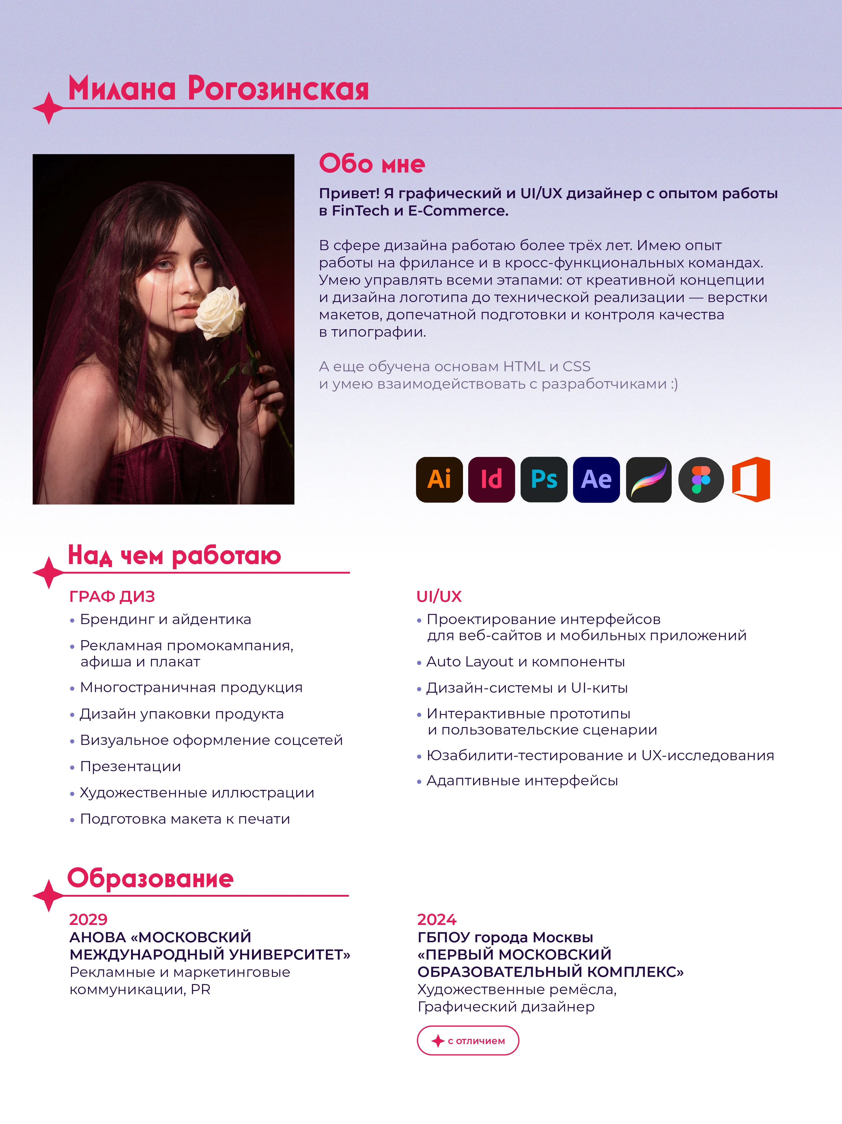 Graphic designer's portfolio 2025 — Изображение №2 — Брендинг, Графика на Dprofile